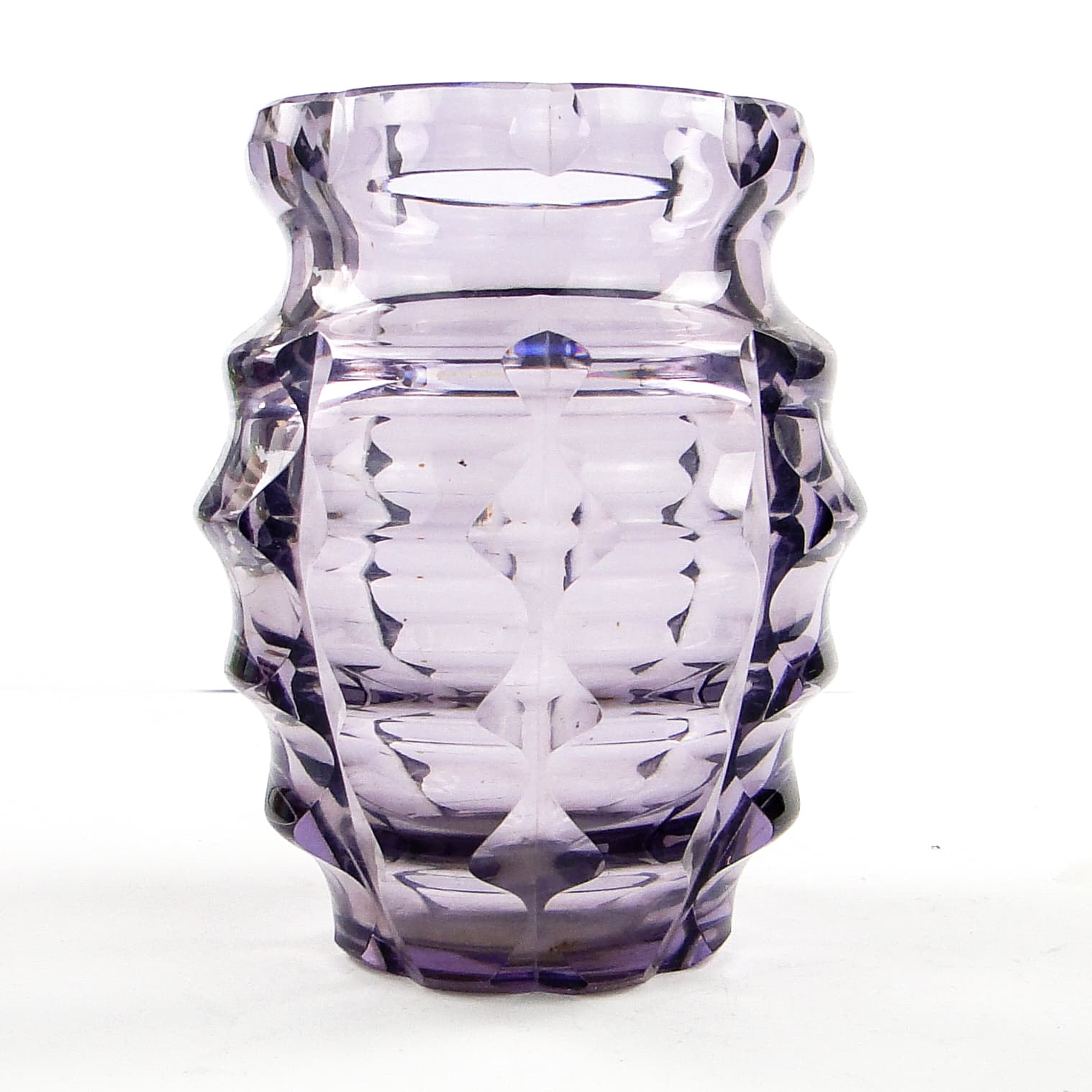 Wazon Art Deco, kryształ mangamowy, Polska, lata 30. - 104730