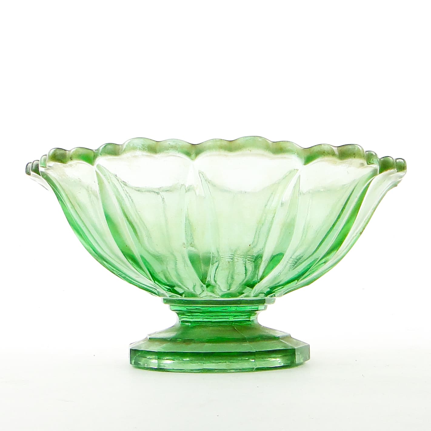 Patera, mid-century modern, szkło turquoise, Ząbkowice, Polska, lata 50. - 104777