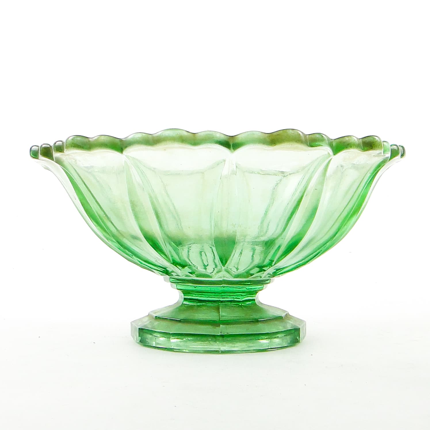 Patera, mid-century modern, szkło turquoise, Ząbkowice, Polska, lata 50. - 104773