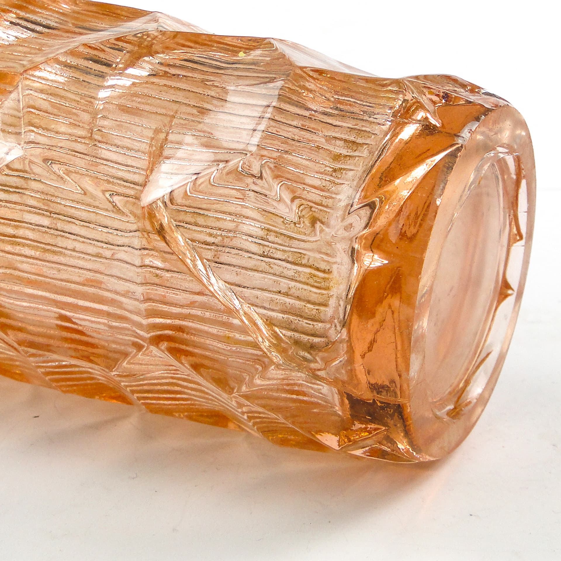 Wazon Okulus, modernizm, szkło rozalinowe, Ząbkowice, Polska, lata 70. - 104859