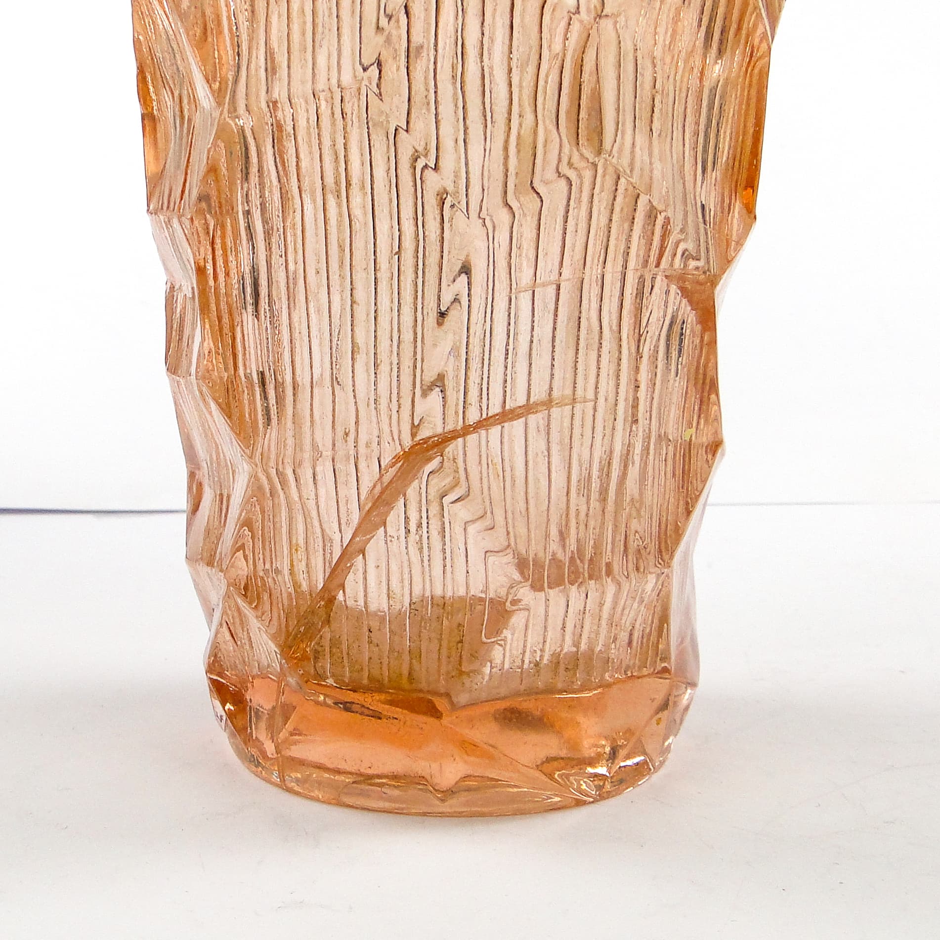 Wazon Okulus, modernizm, szkło rozalinowe, Ząbkowice, Polska, lata 70. - 104862