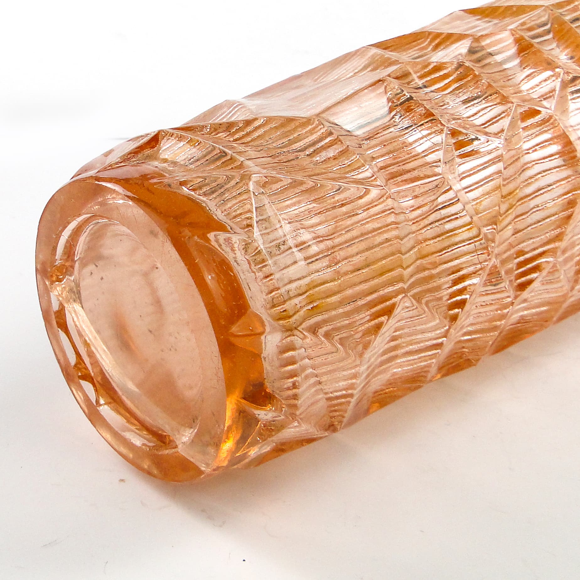 Wazon Okulus, modernizm, szkło rozalinowe, Ząbkowice, Polska, lata 70. - 104861