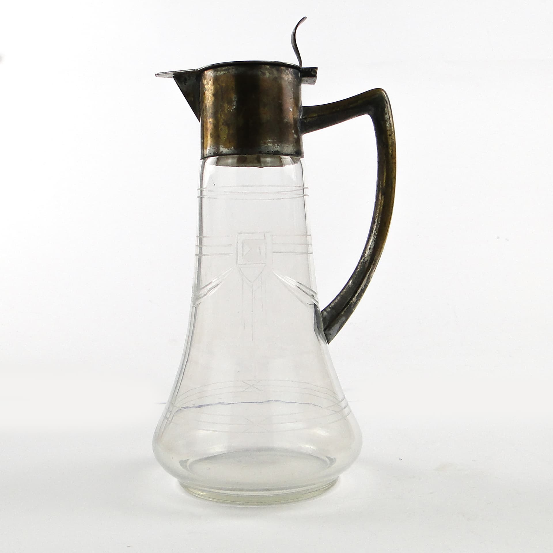 Dzban na wino Art Deco, szkło, Niemcy, lata 20. - 104911