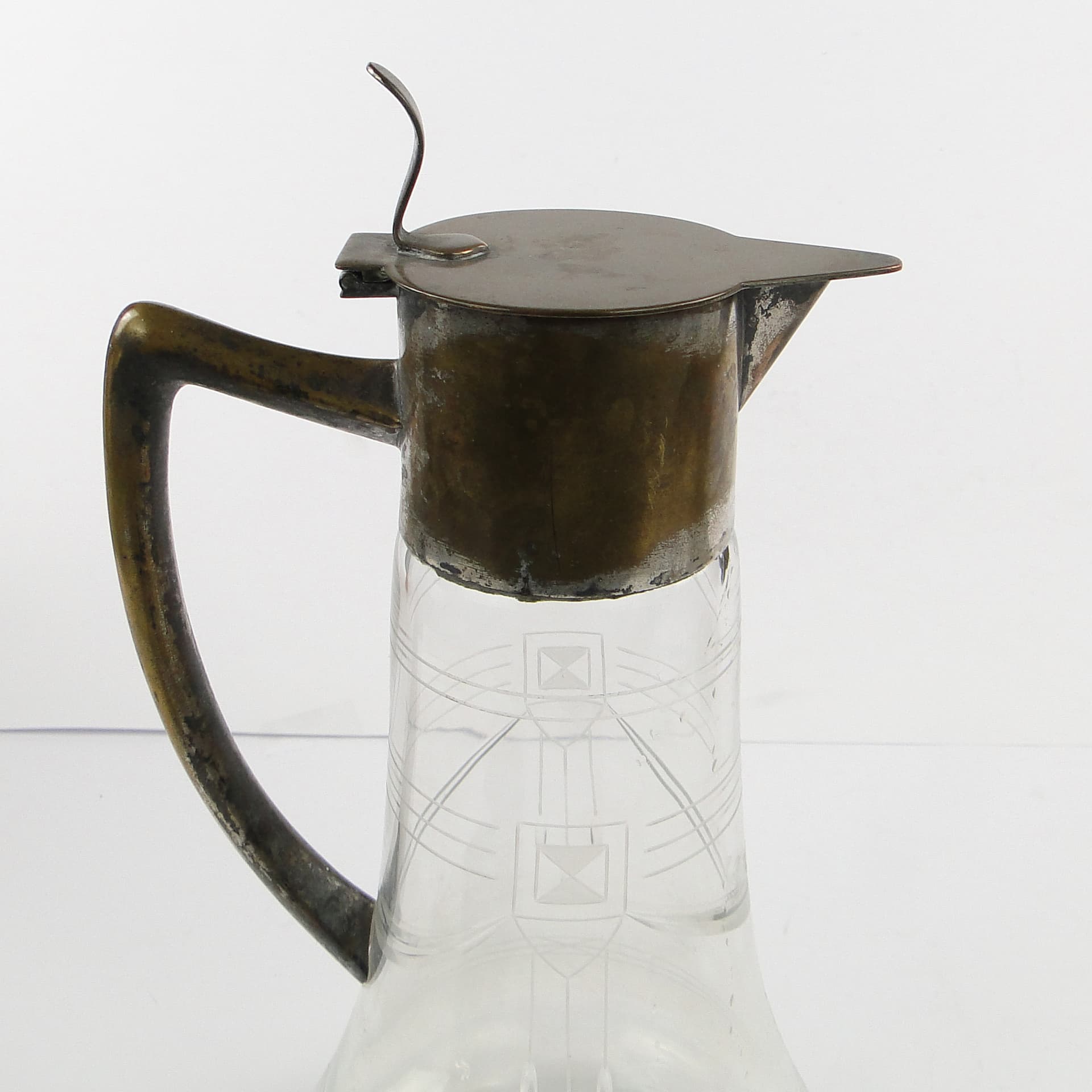 Dzban na wino Art Deco, szkło, Niemcy, lata 20. - 104908