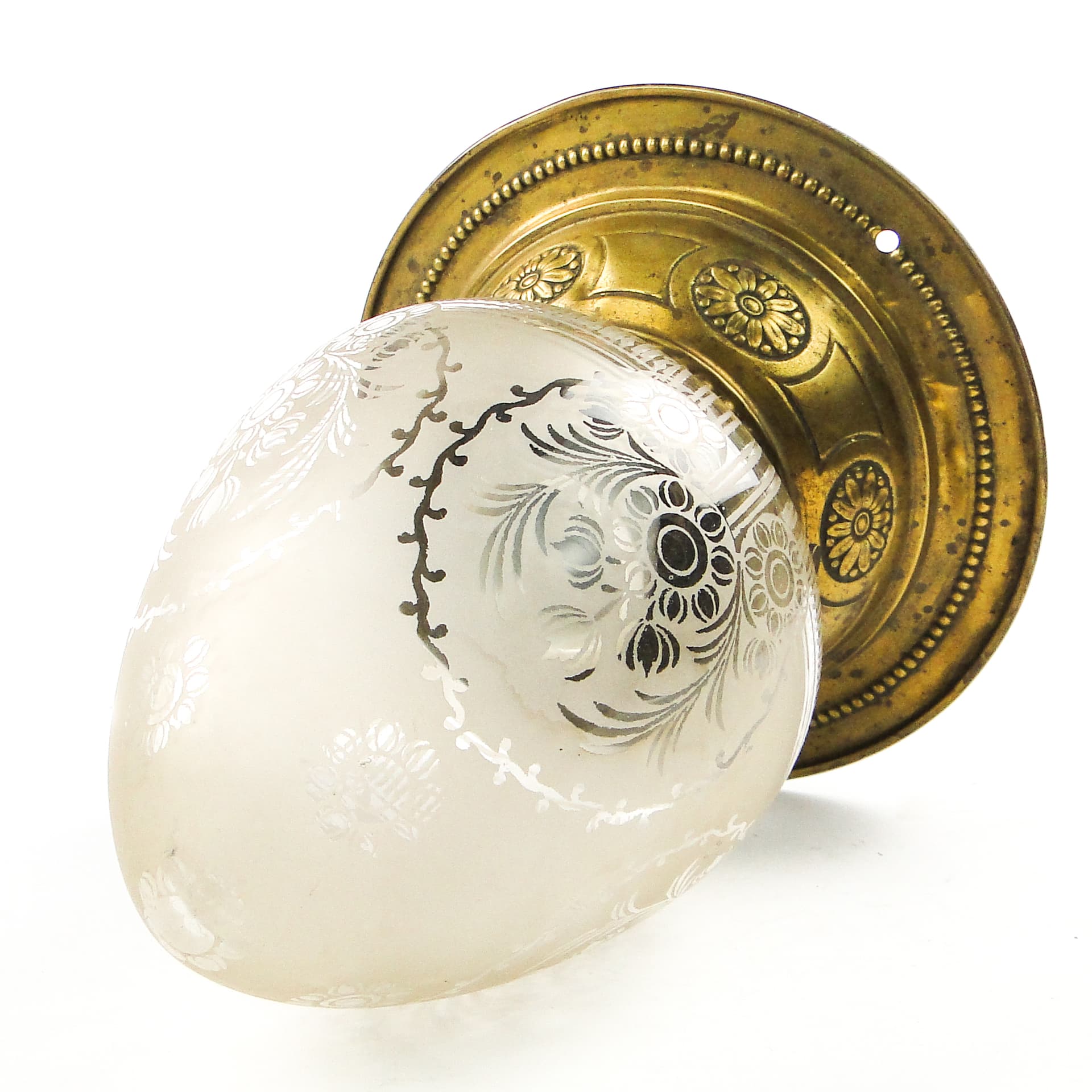 Ceiling Light, Art Nouveau, frosted glass, Austria, 1930s - 104939