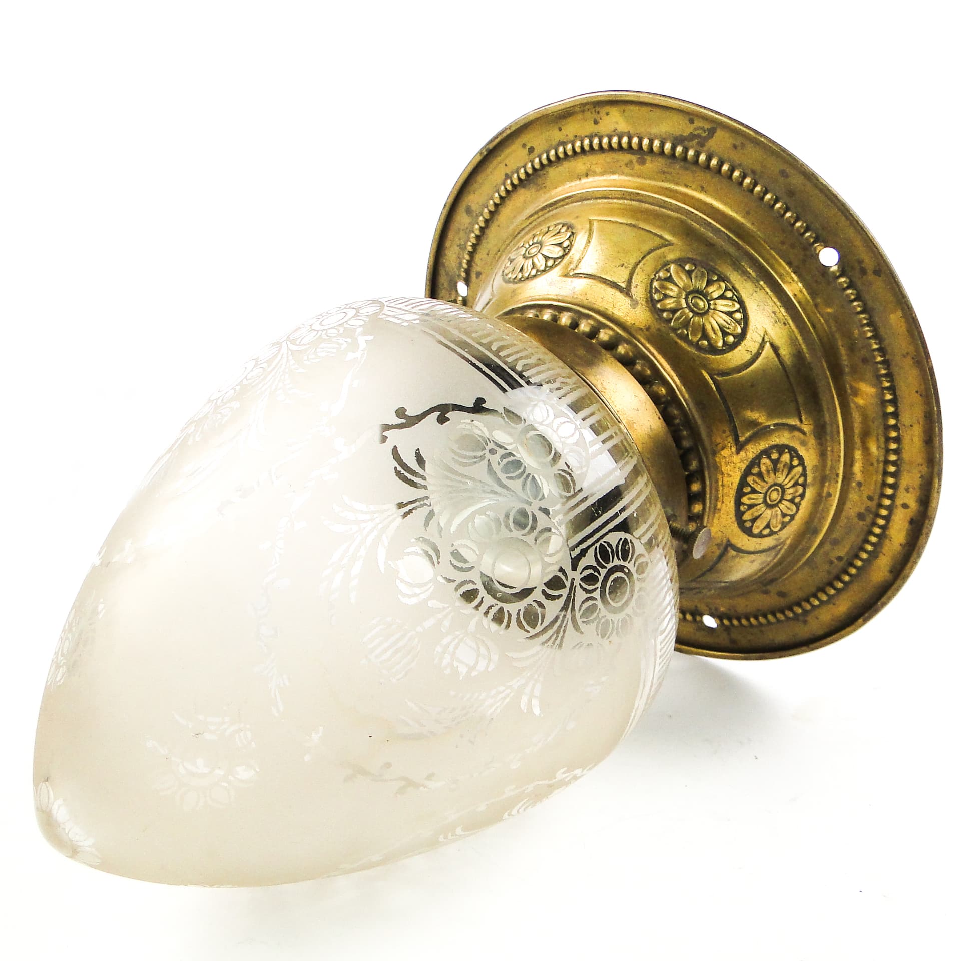 Ceiling Light, Art Nouveau, frosted glass, Austria, 1930s - 104942