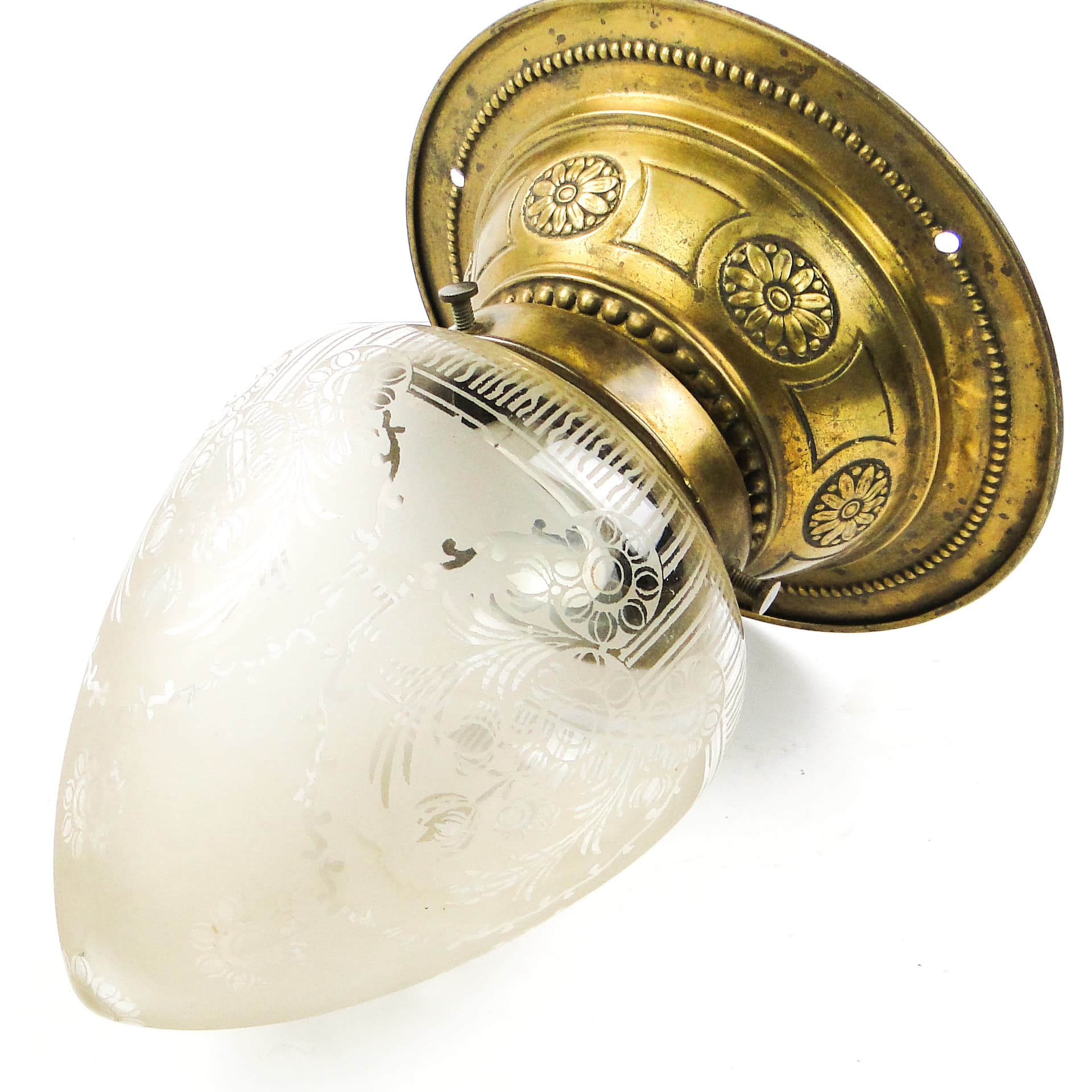 Ceiling Light, Art Nouveau, frosted glass, Austria, 1930s - 104944