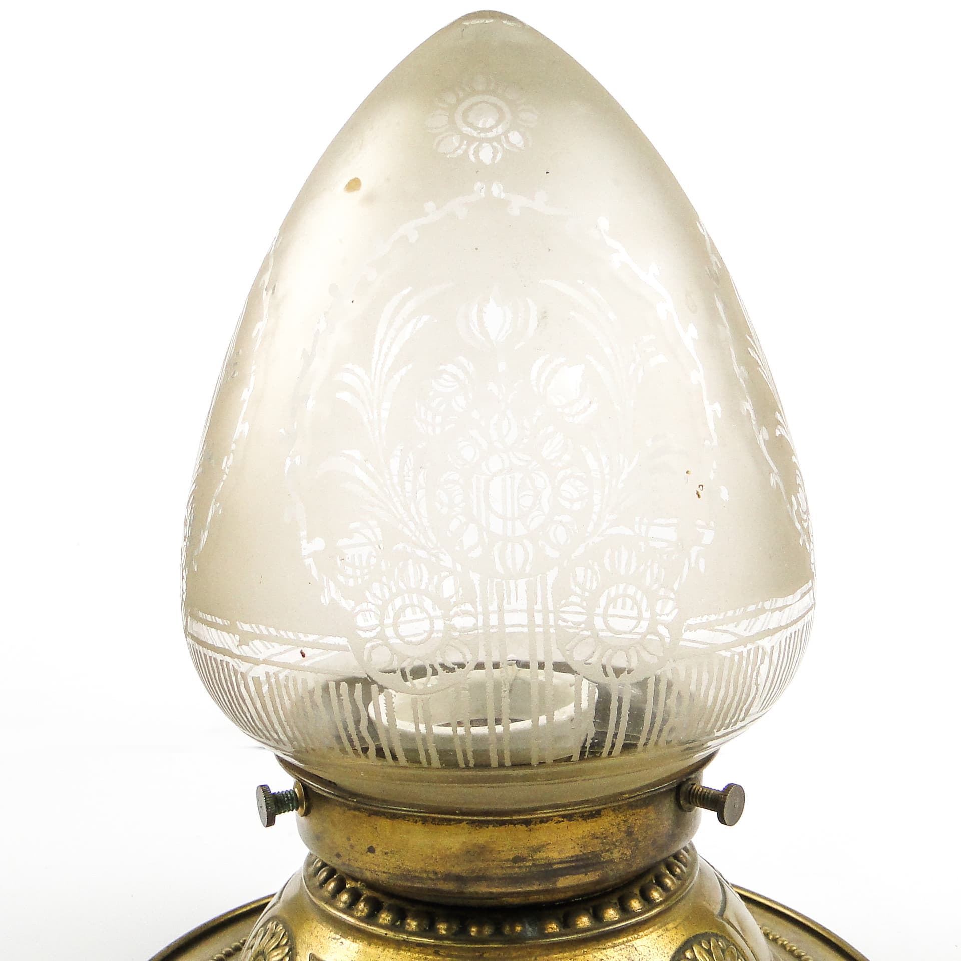 Ceiling Light, Art Nouveau, frosted glass, Austria, 1930s - 104941