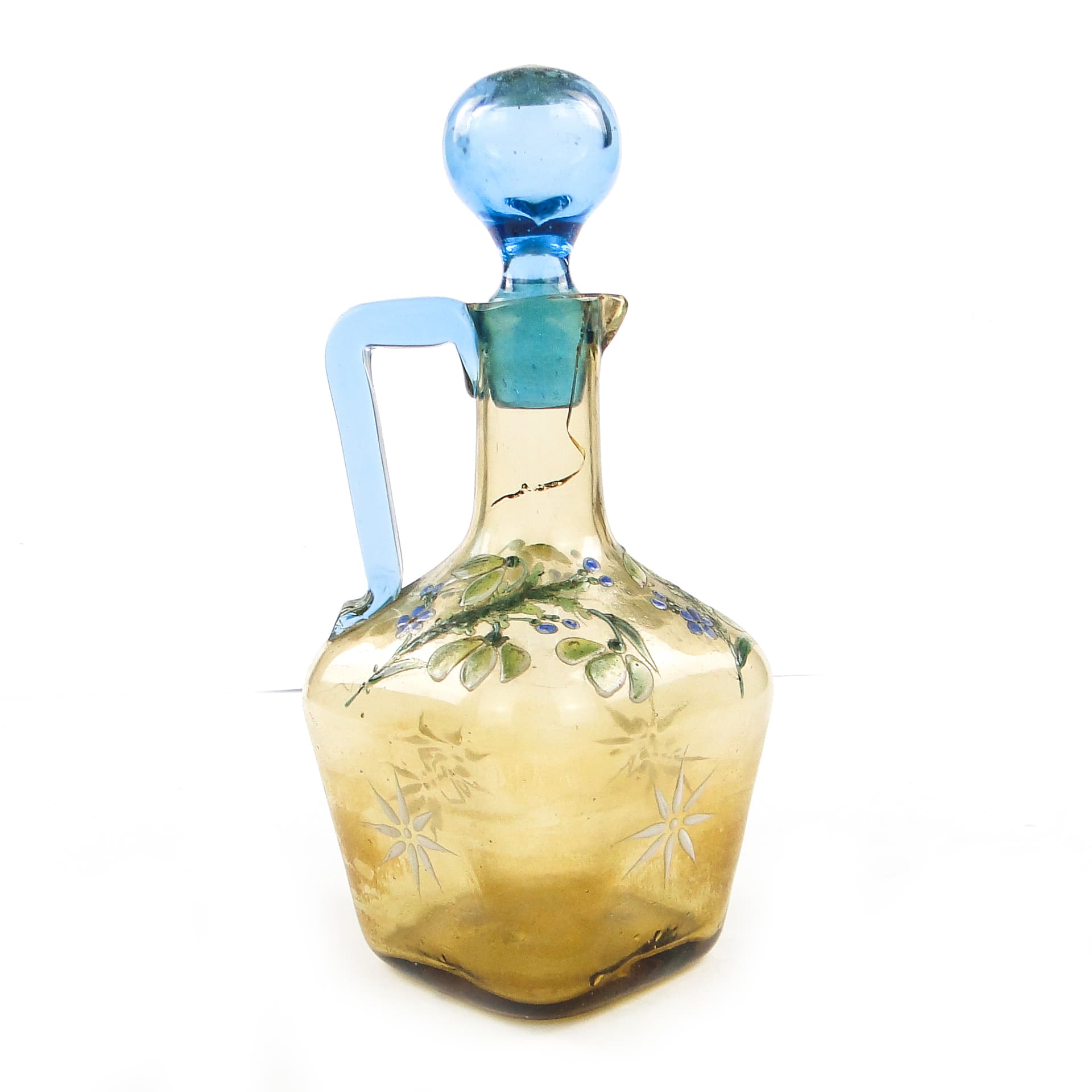 Karafka, Art Nouveau, szkło, Czechosłowacja, początek XX w. - 104963