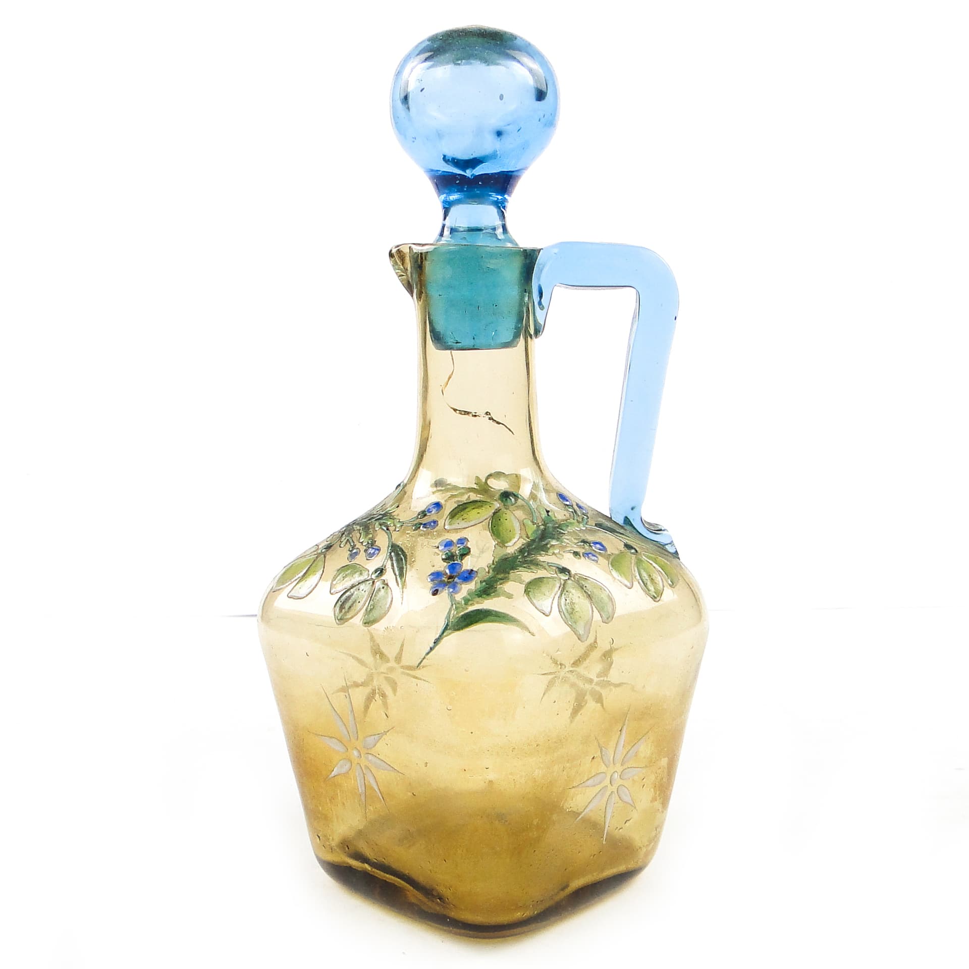 Karafka, Art Nouveau, szkło, Czechosłowacja, początek XX w. - 104962