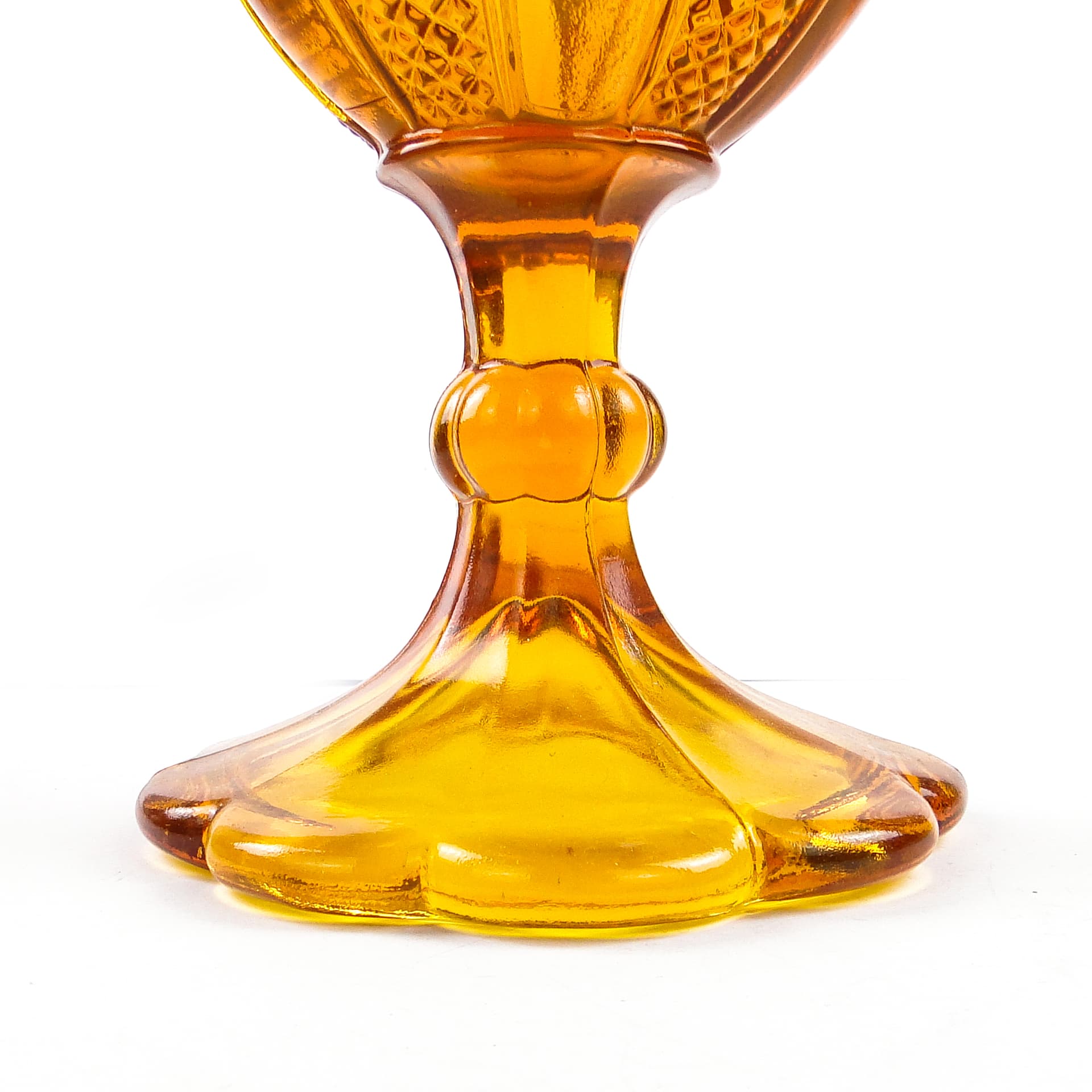 Bomboniera Art Deco, szkło prasowane, Ząbkowice, Polska, lata 70. - 104980