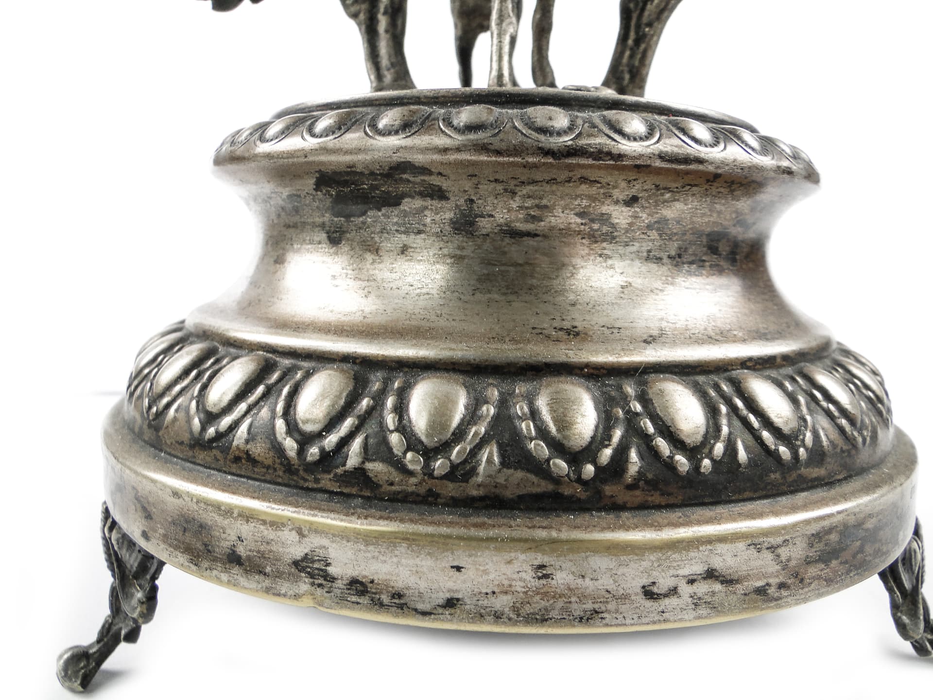 Eclectic figural tazza, silver-plated brass, Poland, 19th c. - 105006