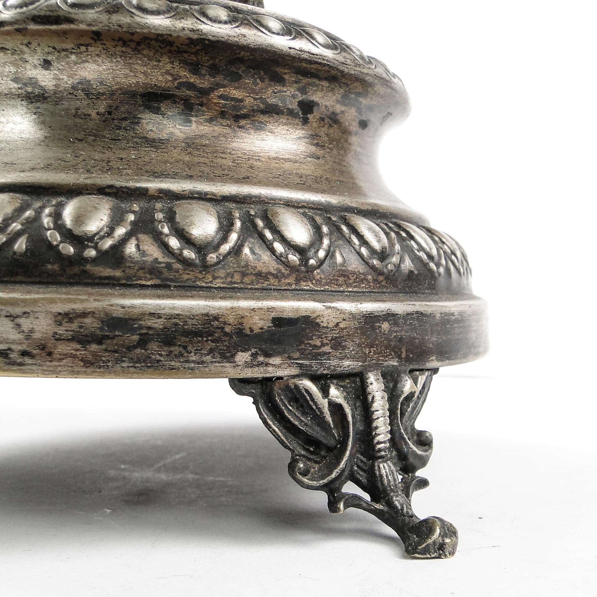 Eclectic figural tazza, silver-plated brass, Poland, 19th c. - 105005