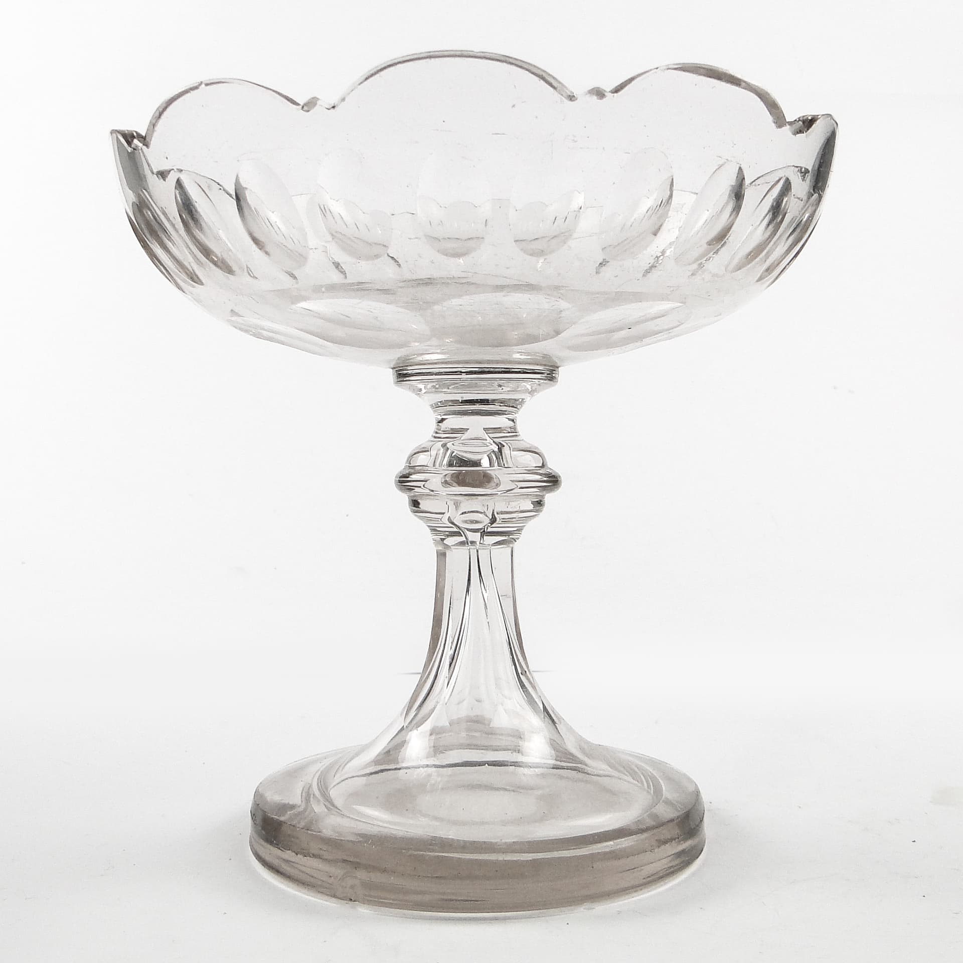 Biedermeier centerpiece, clear crystal, Czech Republic, 19th c. - 105044