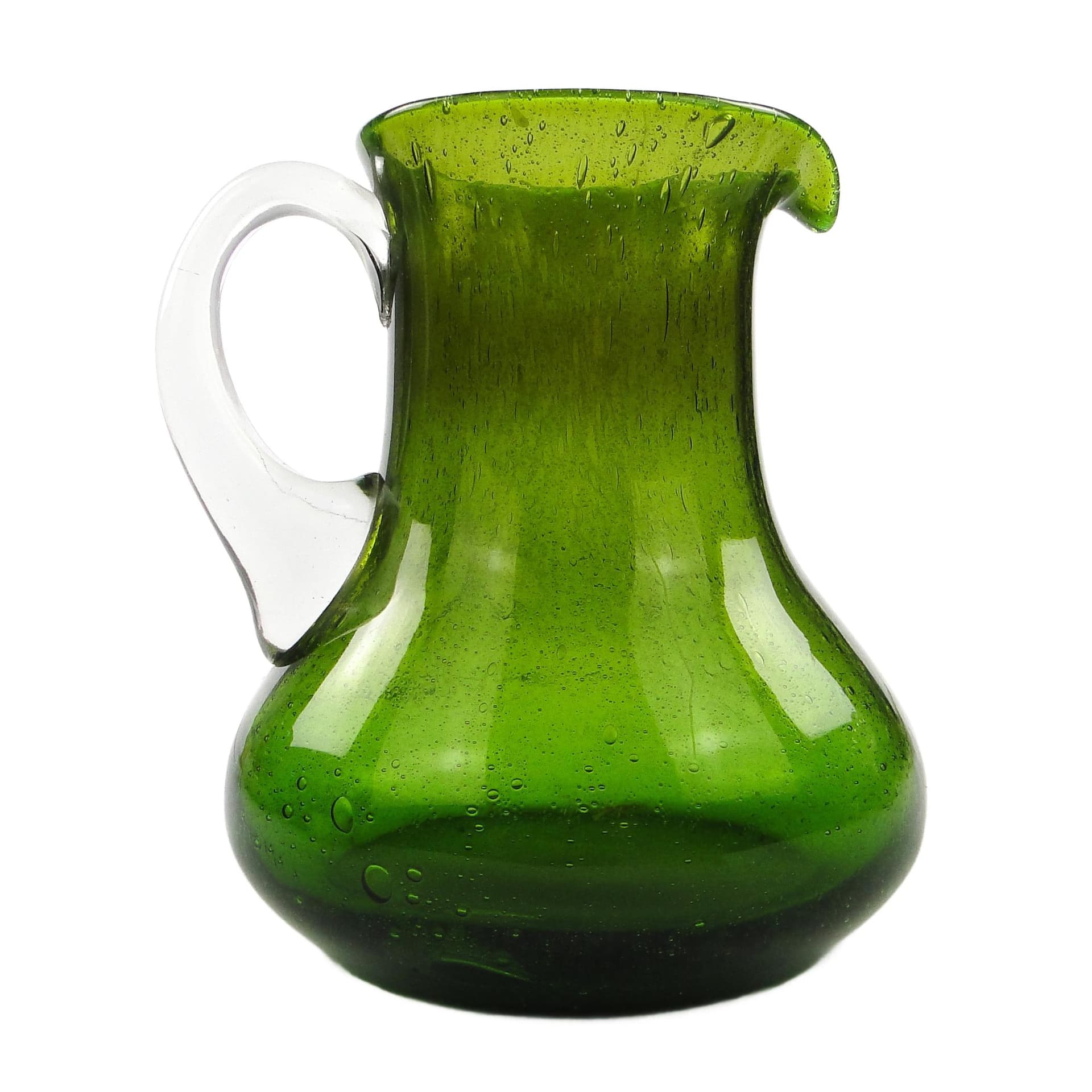 Dzbanek mid-century modern, szkło antico, proj. L. Fiedorowicz, Polska, lata 70.