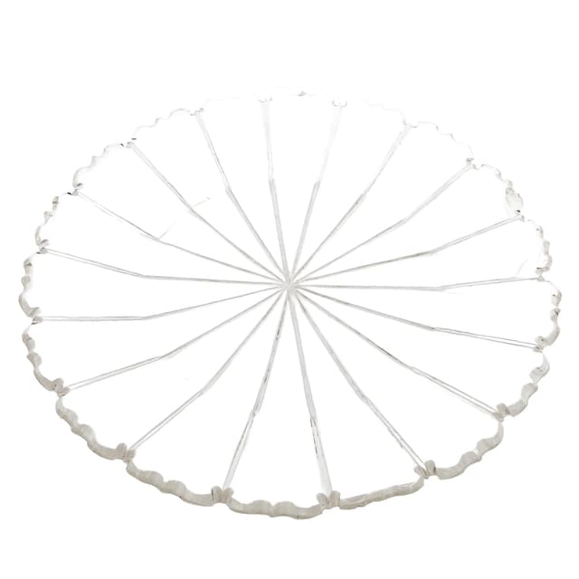 Patera Biedermeier, kryształ transparentny, Czechy, XIX w. - WYMIARY