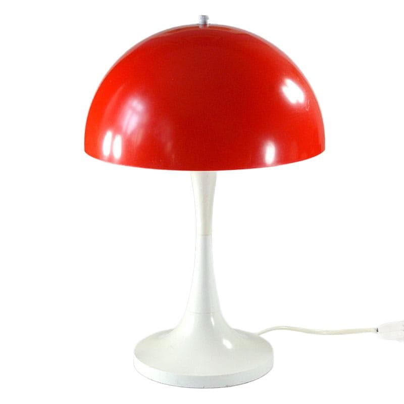 Czerwona lampa stołowa Space Age, Niemcy, lata 70. - 7423