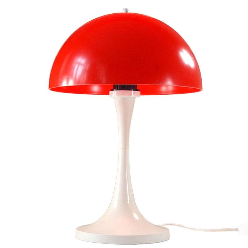 Czerwona lampa stołowa Space Age, Niemcy, lata 70. - 7426