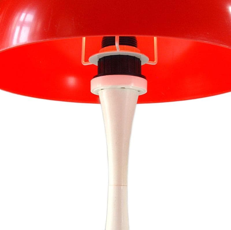 Czerwona lampa stołowa Space Age, Niemcy, lata 70. - 7424