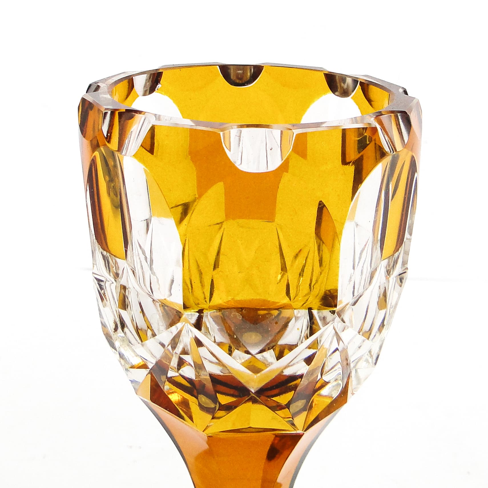 Kielich Art Deco, kryształ, Czechosłowacja, lata 30. - 105227