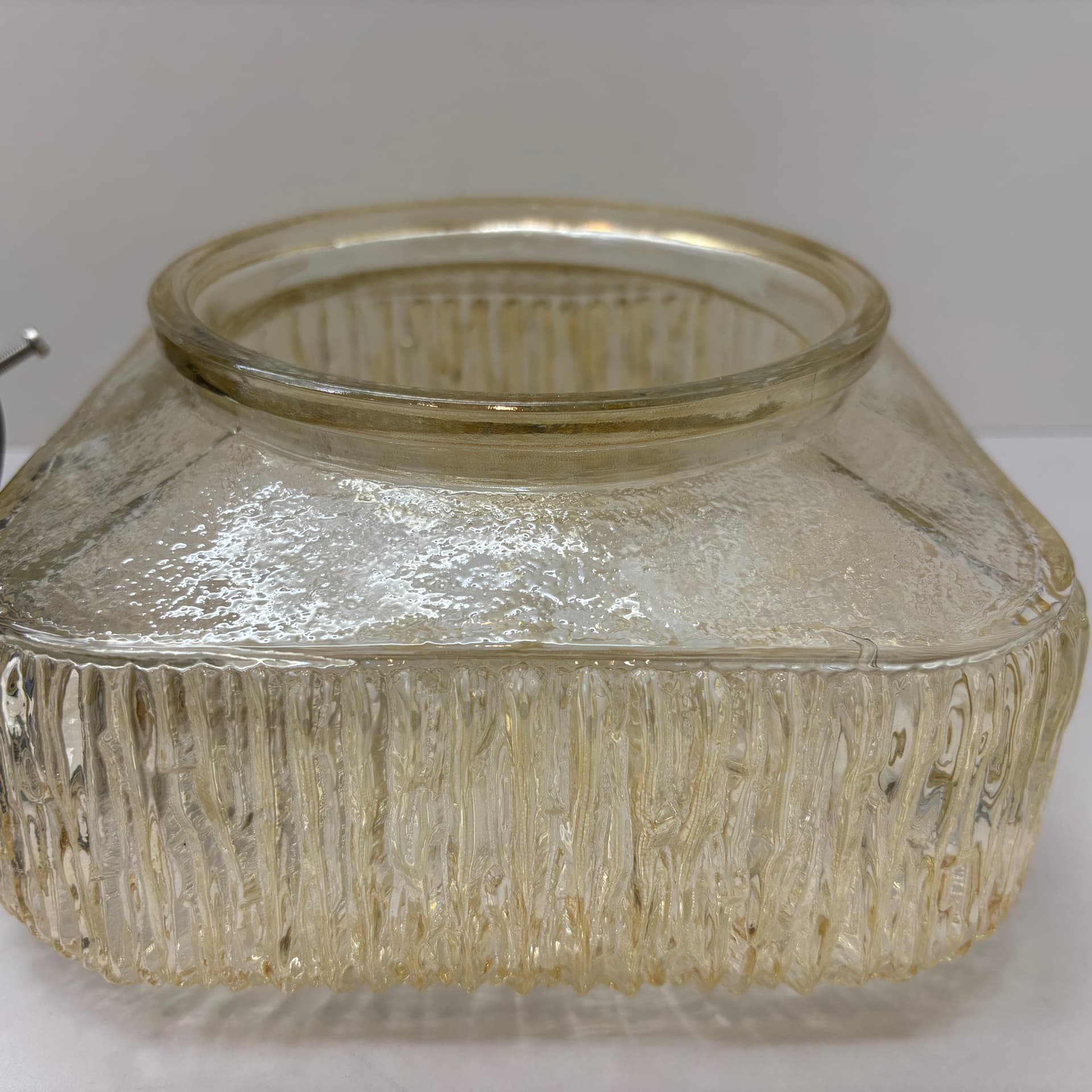 Plafon, transparentny, szkło, Dania, lata 70. - 105253