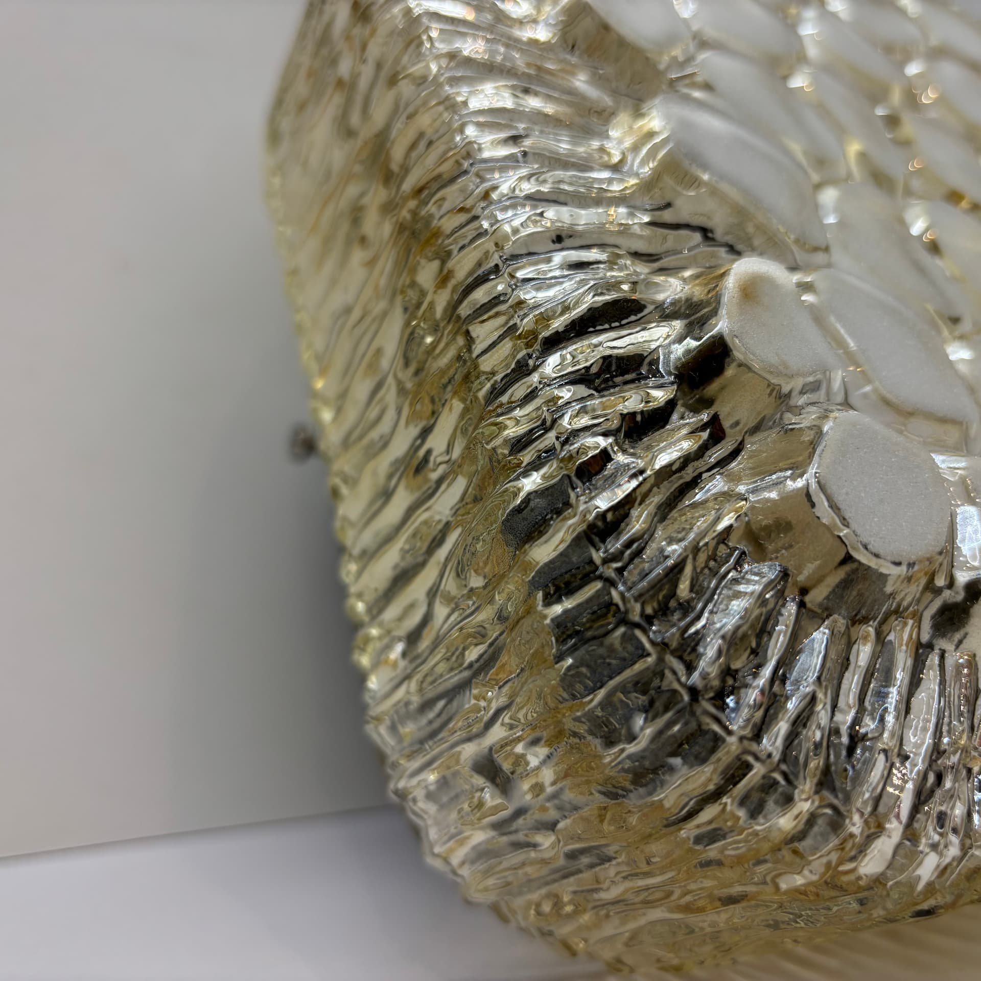 Plafon, transparentny, szkło, Dania, lata 70. - 105251