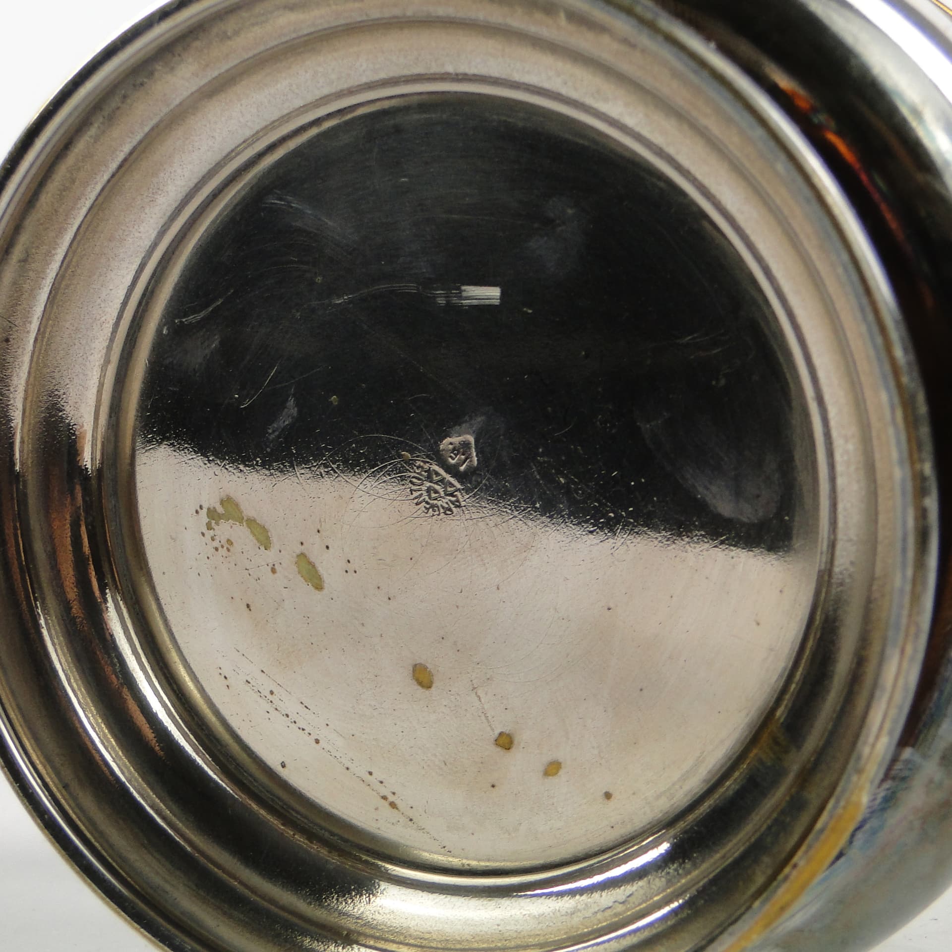 Cukiernica Art Nouveau, mosiądz srebrzony, Węgry, lata 30. - 105343