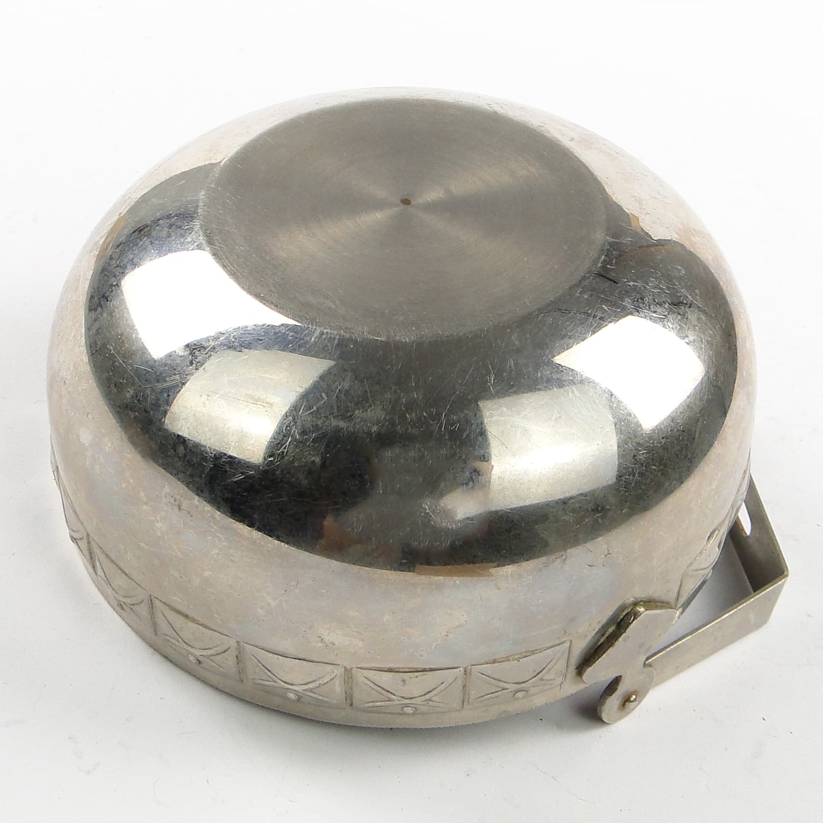 Art Nouveau sugar bowl, silver-plated brass, Sweden, early 20th c. - 105424