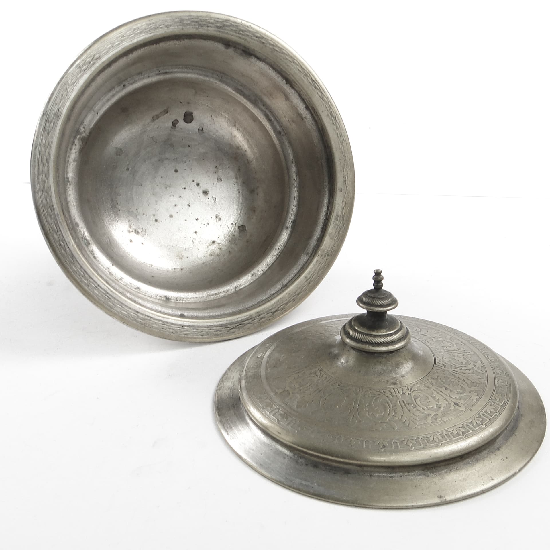 Eclectic caviar server, silver-plated brass, Henneberg Brothers, Poland, 19th c. - 105434