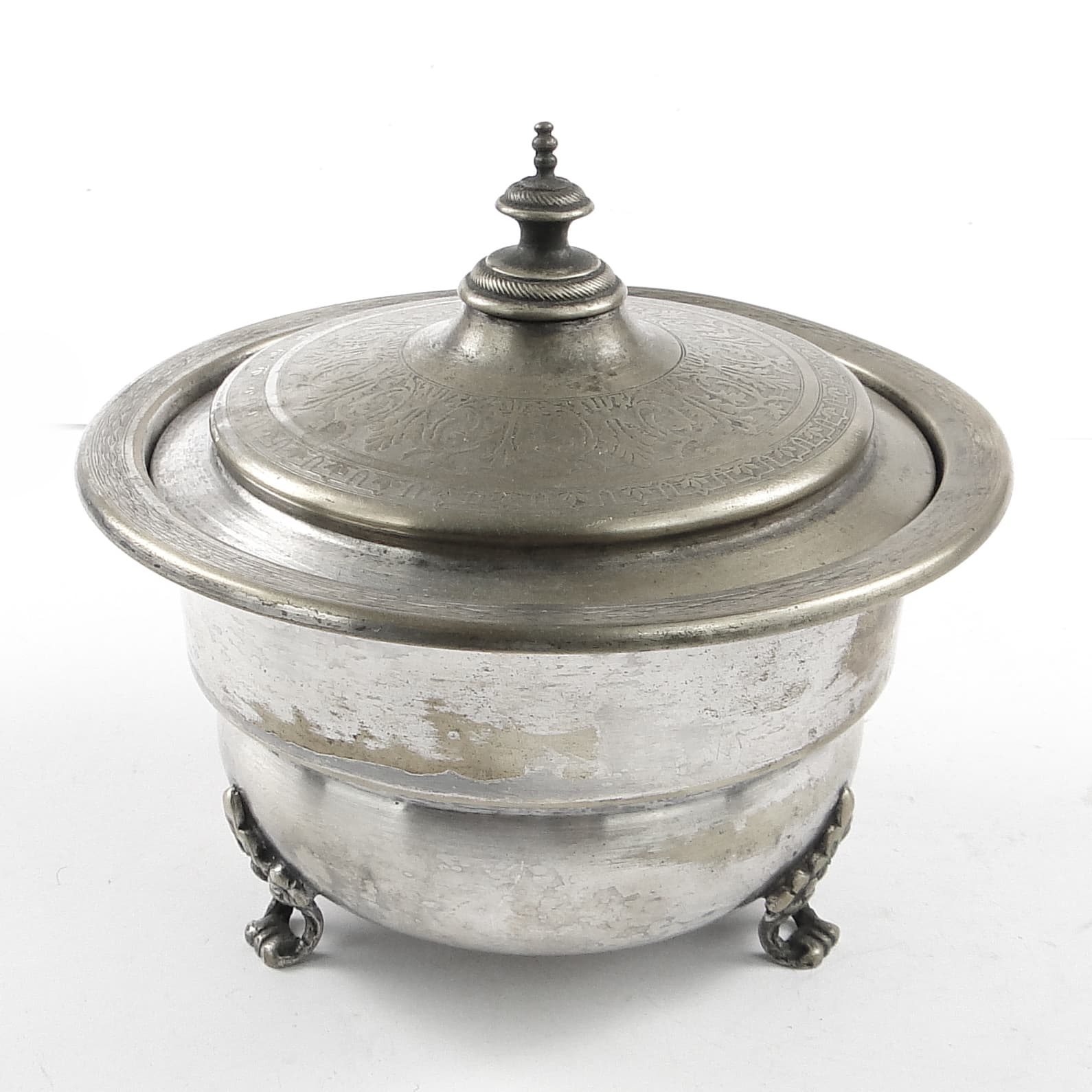 Eclectic caviar server, silver-plated brass, Henneberg Brothers, Poland, 19th c. - 105429