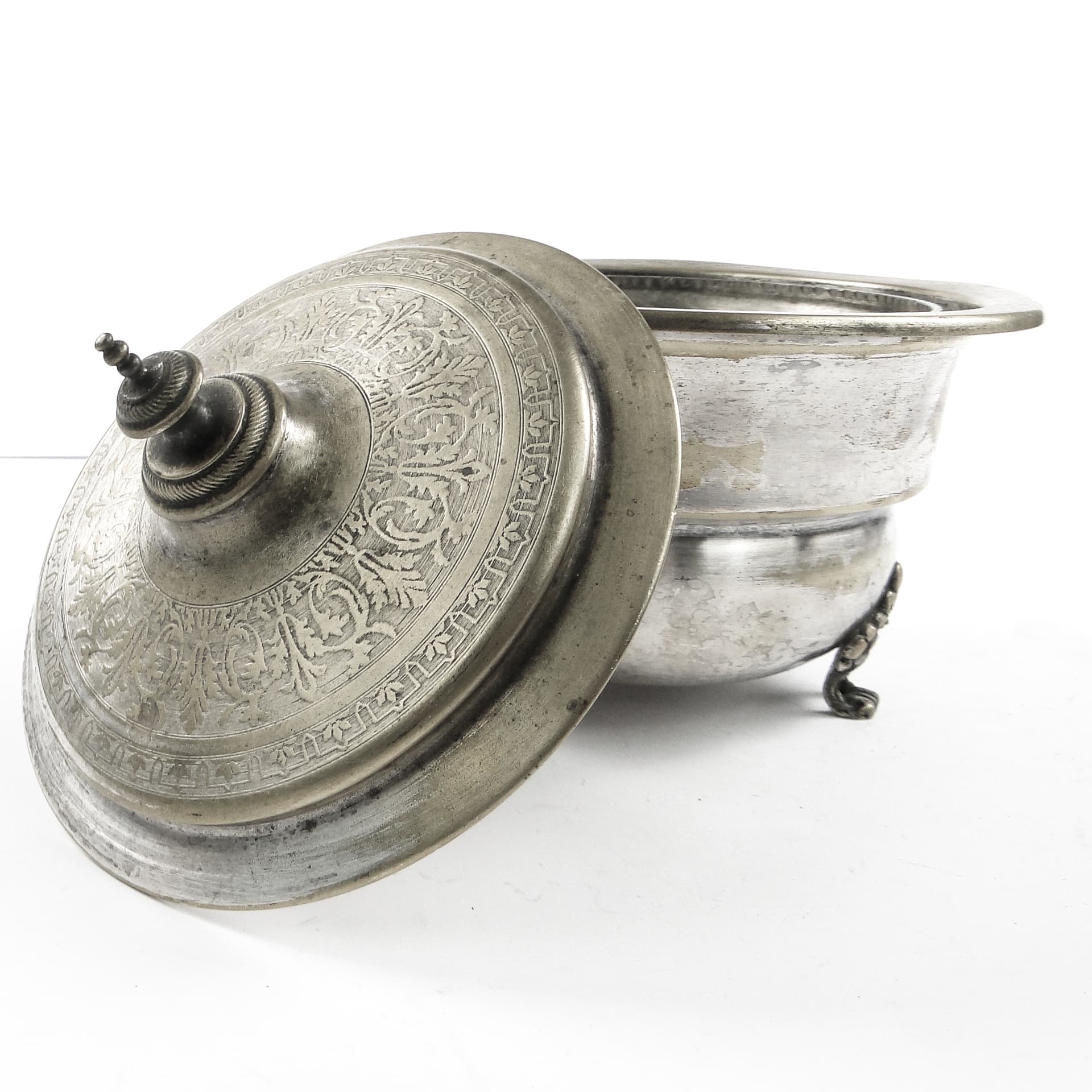 Eclectic caviar server, silver-plated brass, Henneberg Brothers, Poland, 19th c. - 105432