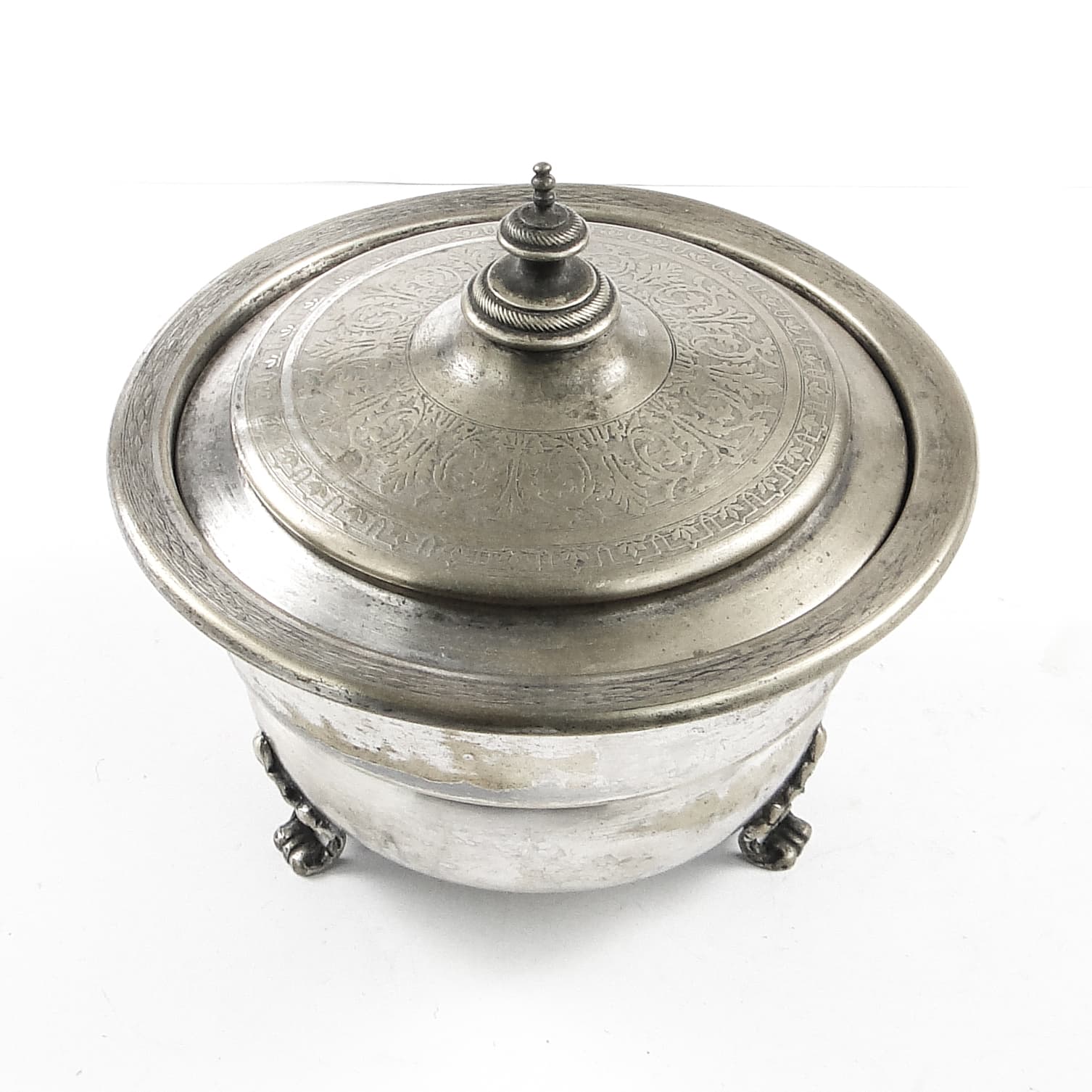 Eclectic caviar server, silver-plated brass, Henneberg Brothers, Poland, 19th c. - 105428