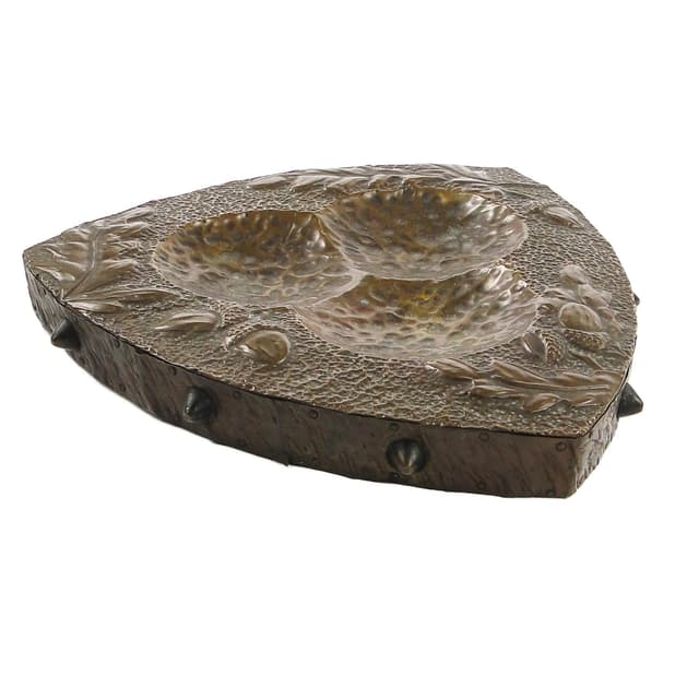 Art Nouveau Desk Organizer, Hammered Copper, Germany, Early 20th c. - DIMENSION