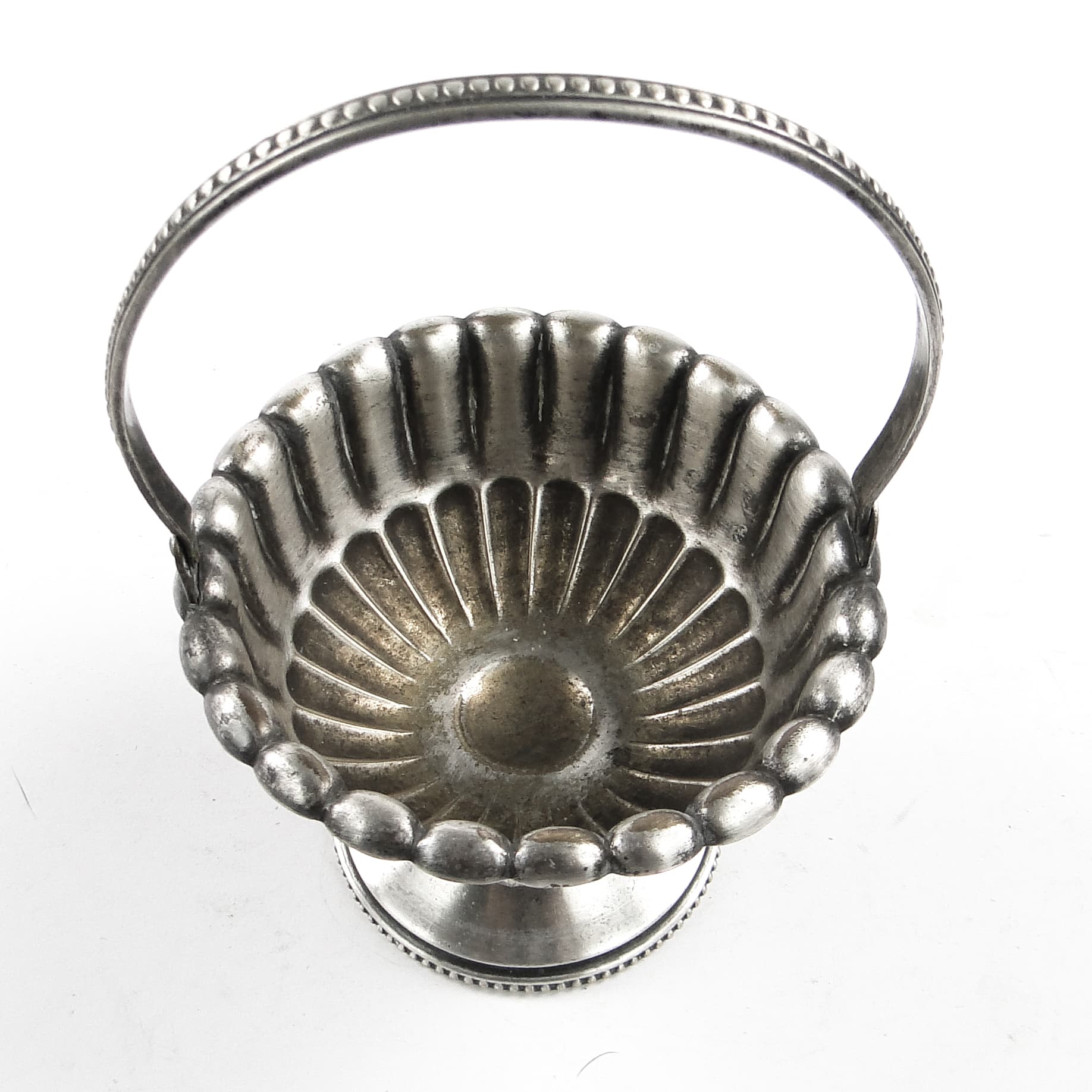 Art Nouveau sugar bowl, pewter or silver-plated metal, Sweden, early 20th c. - 105496