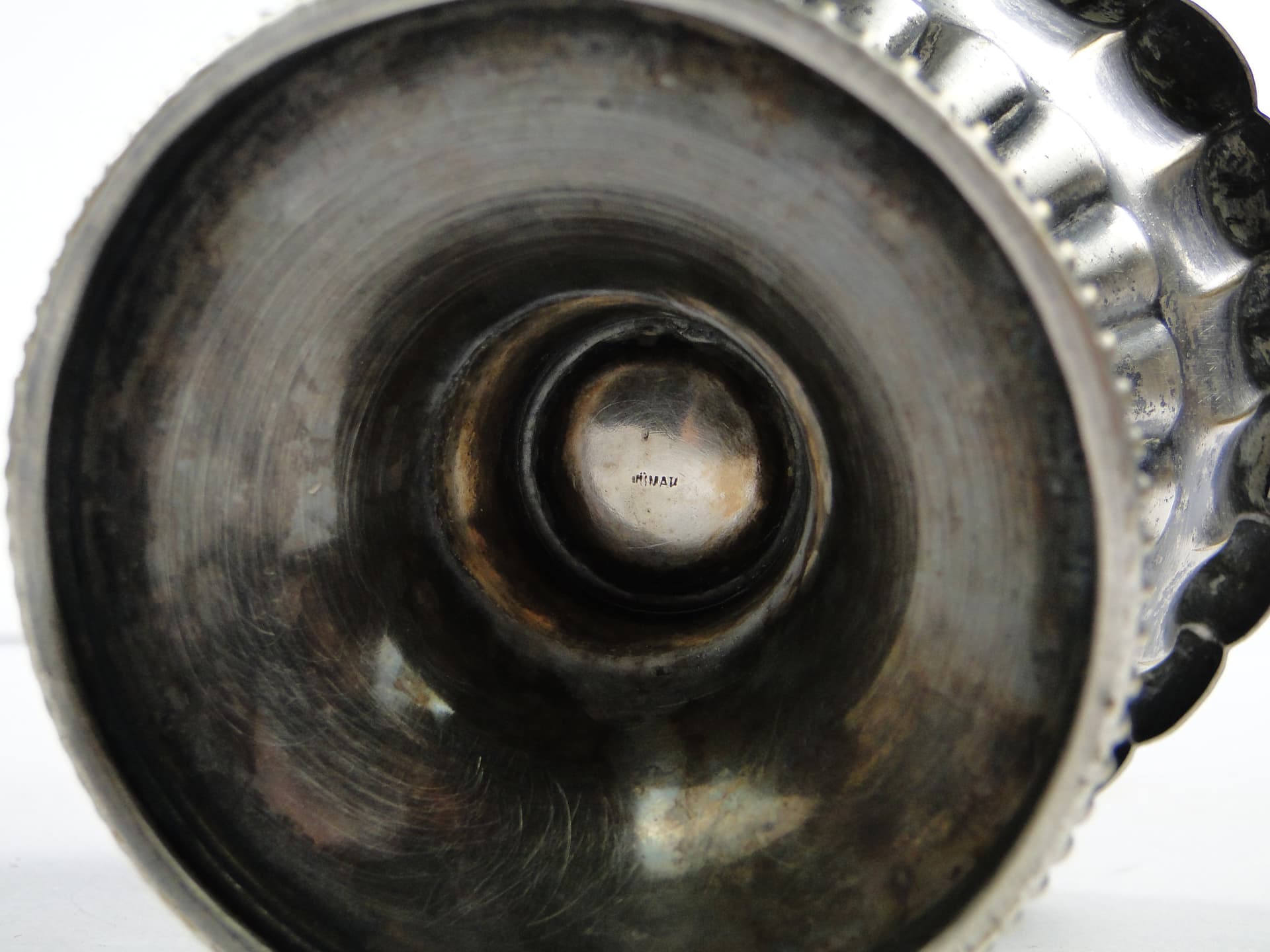 Art Nouveau sugar bowl, pewter or silver-plated metal, Sweden, early 20th c. - 105504