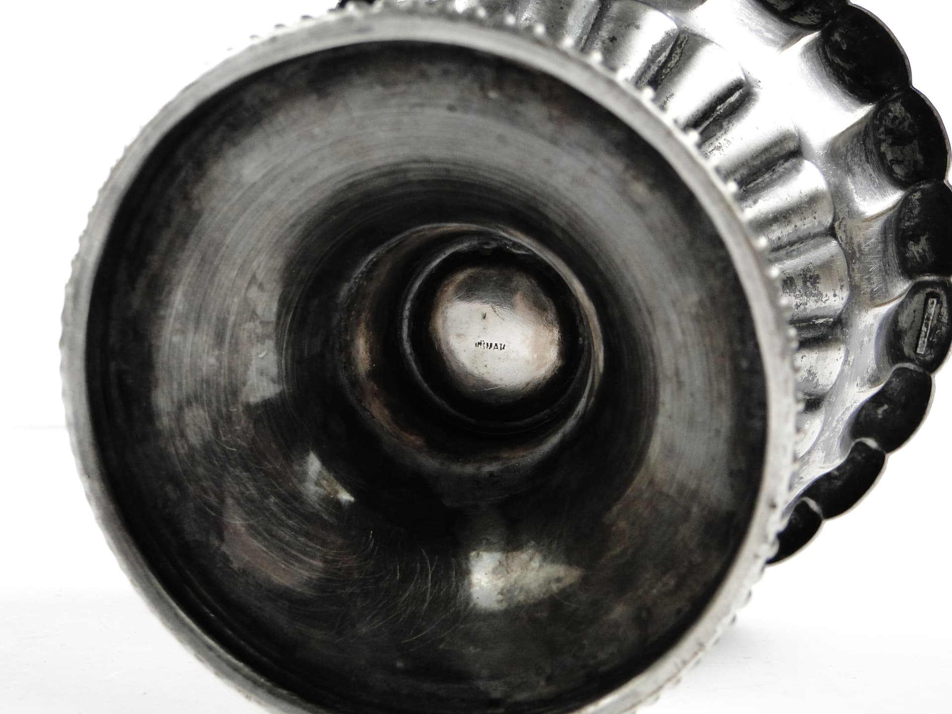 Art Nouveau sugar bowl, pewter or silver-plated metal, Sweden, early 20th c. - 105502