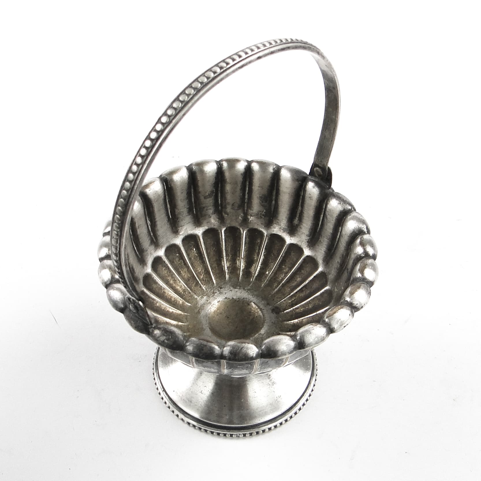 Art Nouveau sugar bowl, pewter or silver-plated metal, Sweden, early 20th c. - 105497