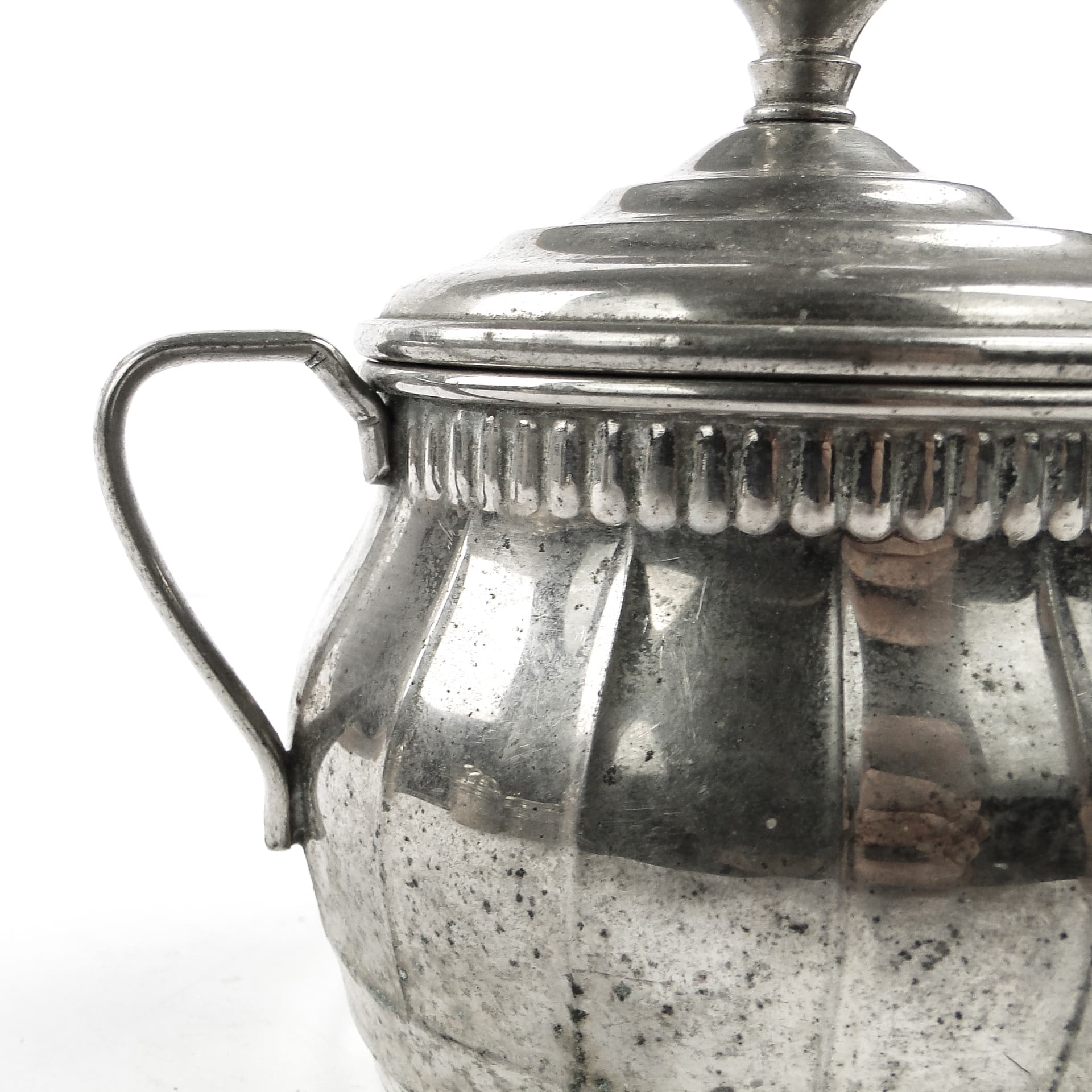 Art Nouveau sugar bowl, silver-plated brass, Berndorf, Germany, early 20th c. - 105534