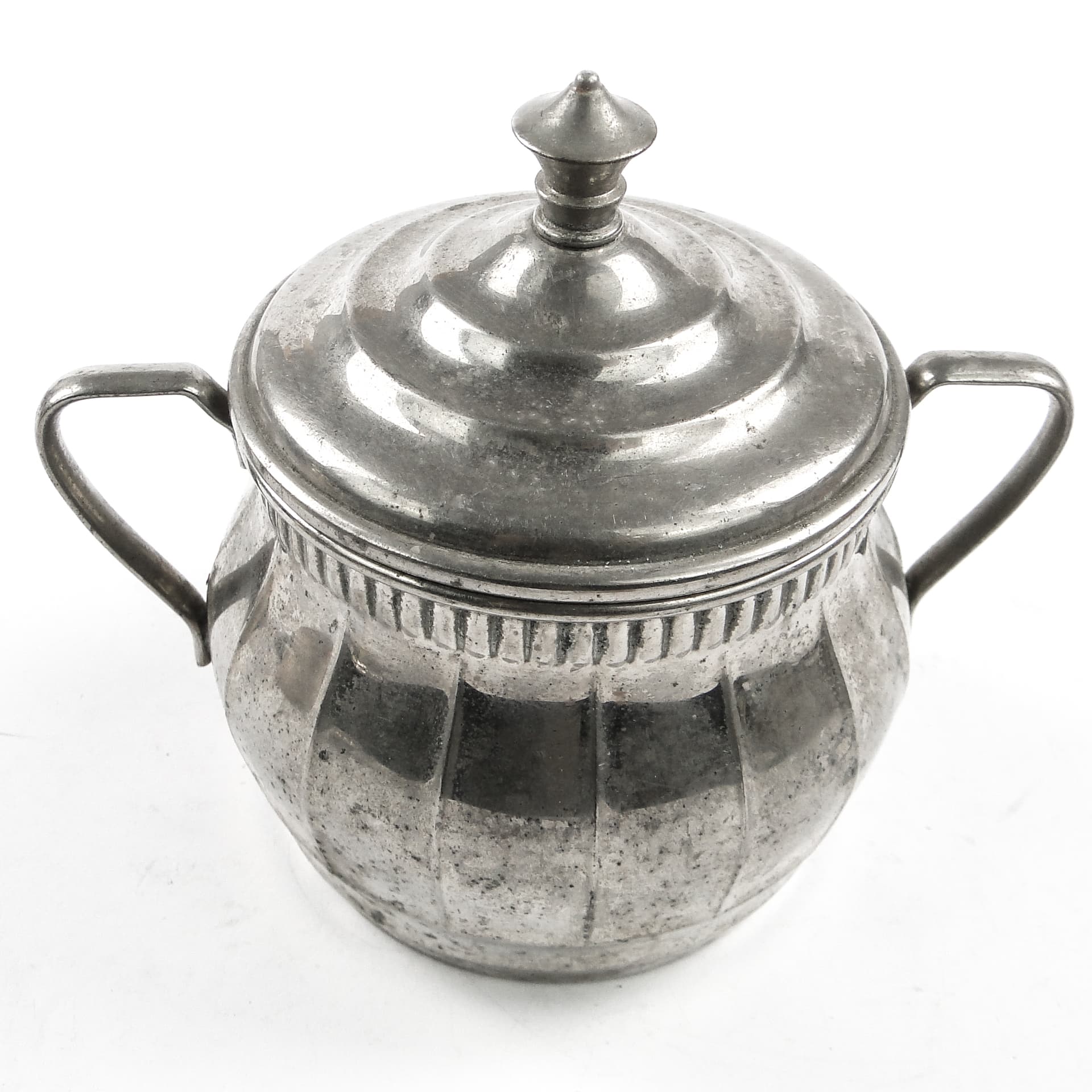 Art Nouveau sugar bowl, silver-plated brass, Berndorf, Germany, early 20th c. - 105536