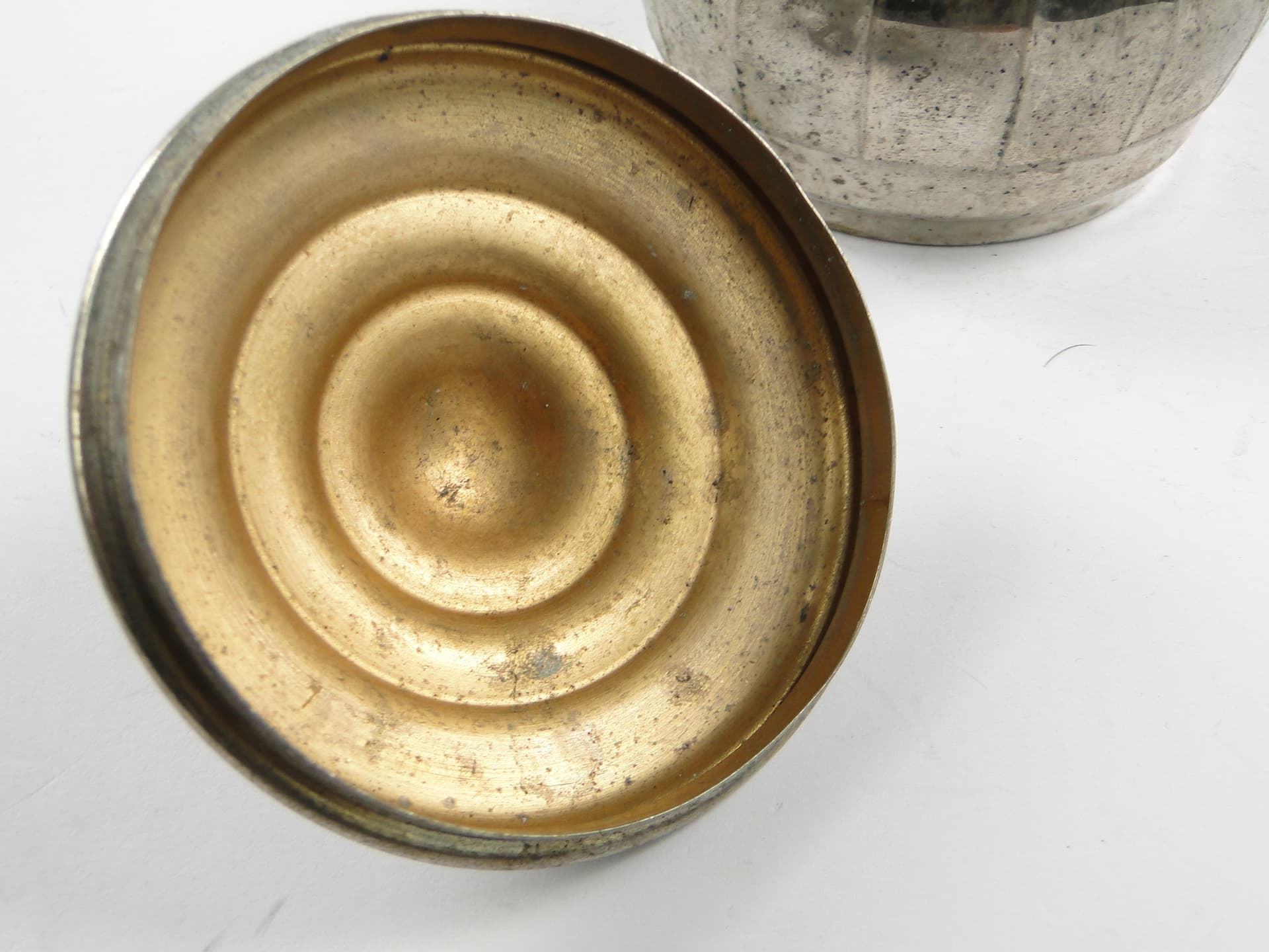 Art Nouveau sugar bowl, silver-plated brass, Berndorf, Germany, early 20th c. - 105540