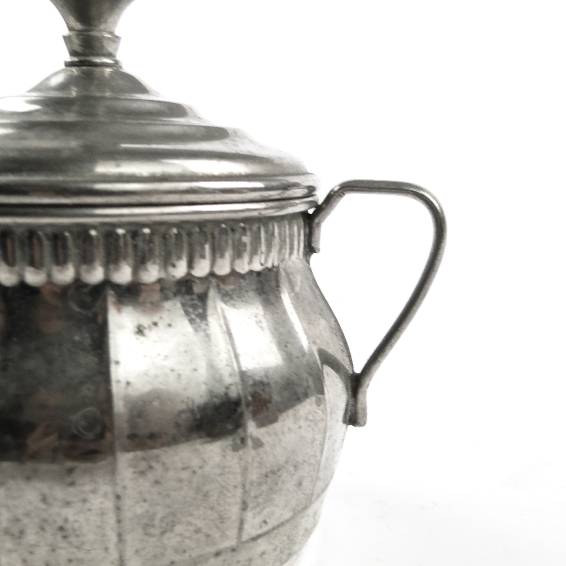 Art Nouveau sugar bowl, silver-plated brass, Berndorf, Germany, early 20th c. - 105535