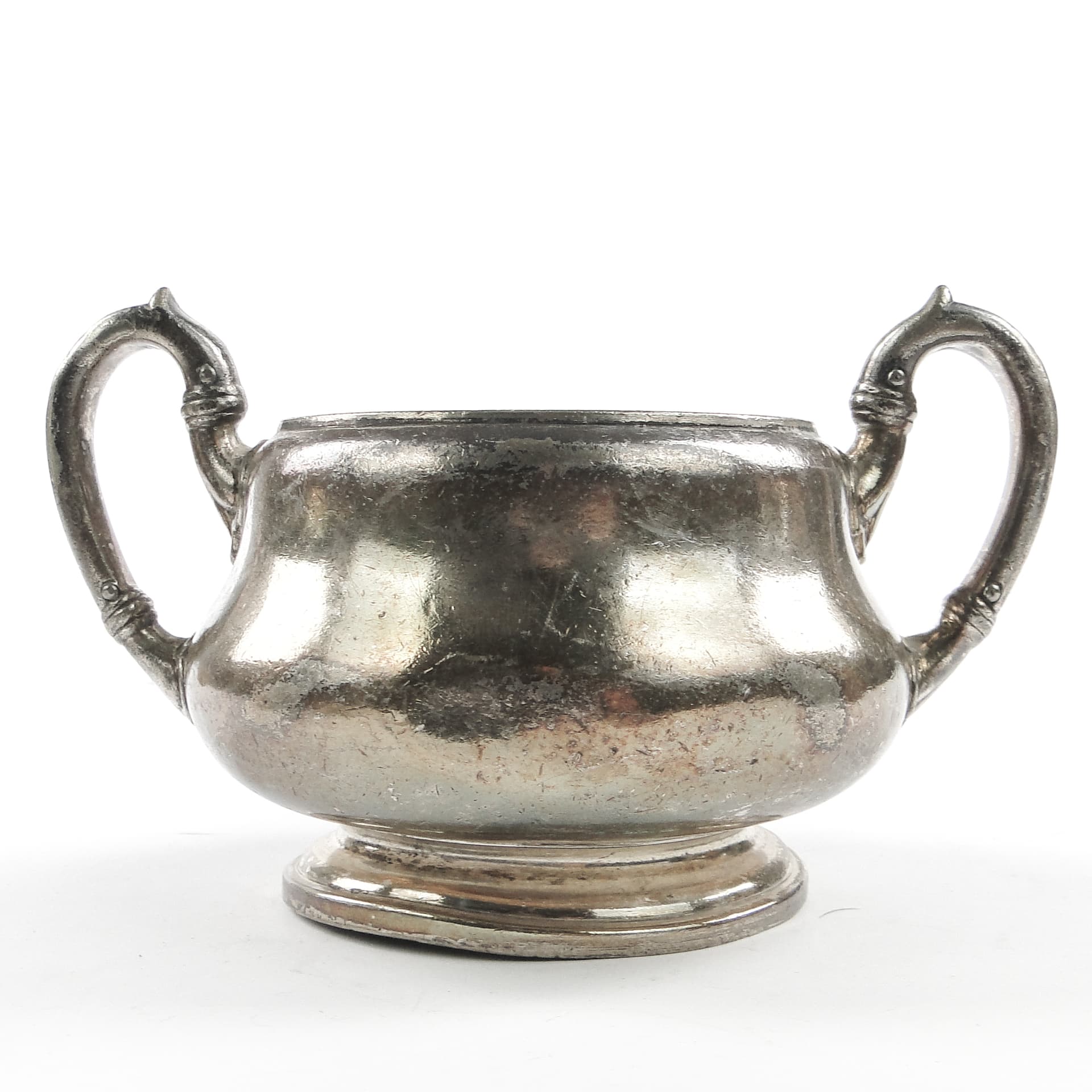 Art Nouveau sugar bowl, silver-plated brass, Germany, early 20th c. - 105561