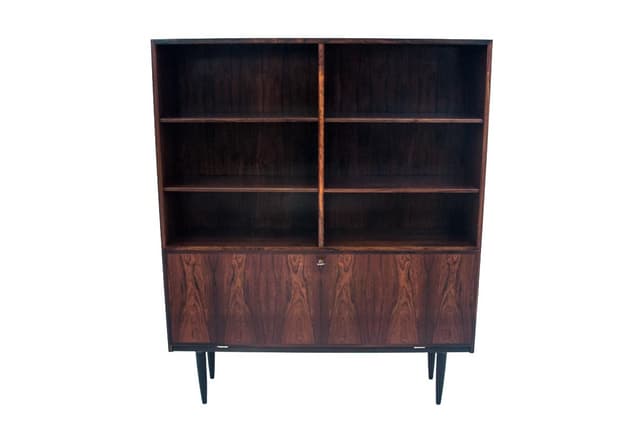 Rosewood Bookshelf, by O. Jun, Denmark, 1960s - DIMENSION