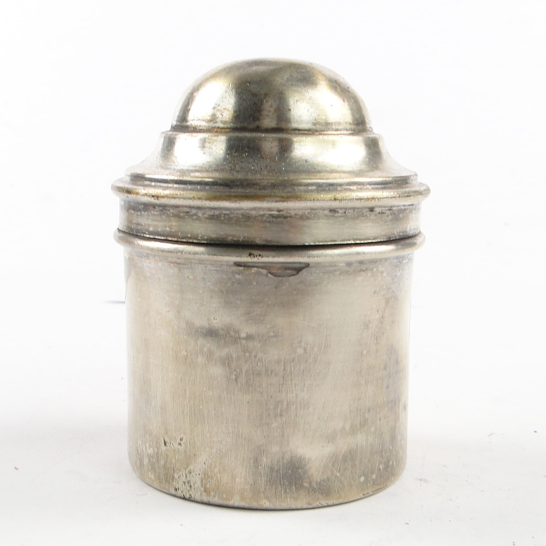 Eclectic pill box, silver-plated brass, Bronowski, Poland, 19th c. - 105647