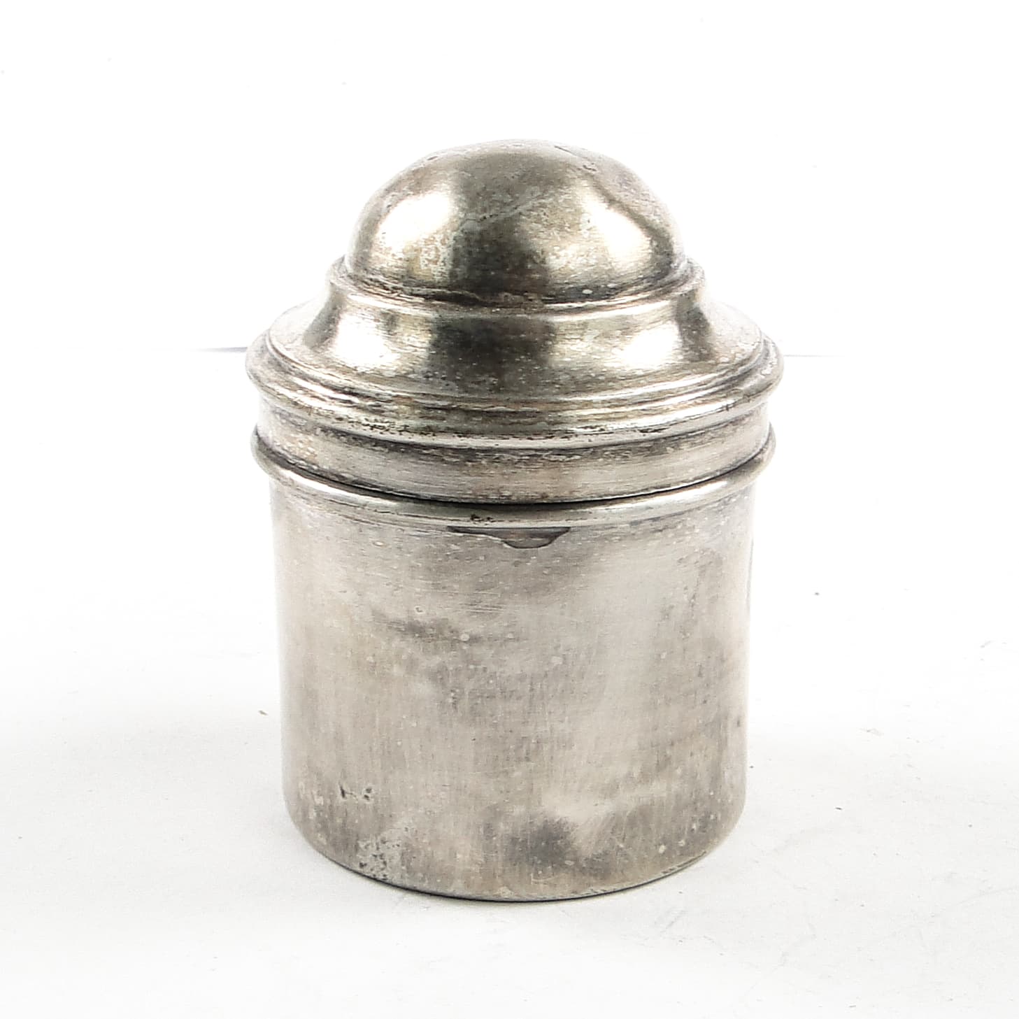 Eclectic pill box, silver-plated brass, Bronowski, Poland, 19th c. - 105655