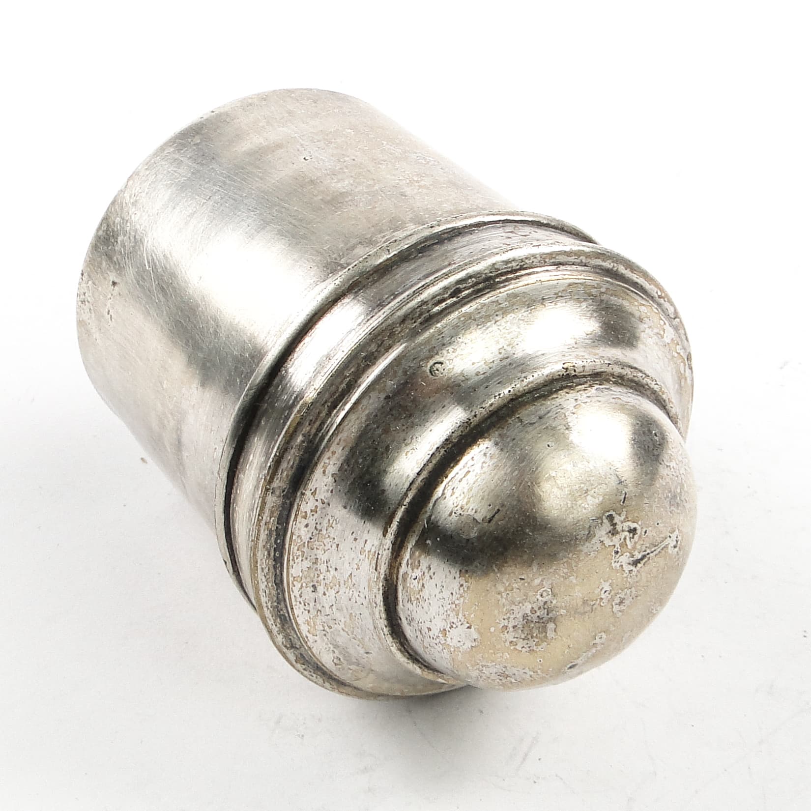 Eclectic pill box, silver-plated brass, Bronowski, Poland, 19th c. - 105651