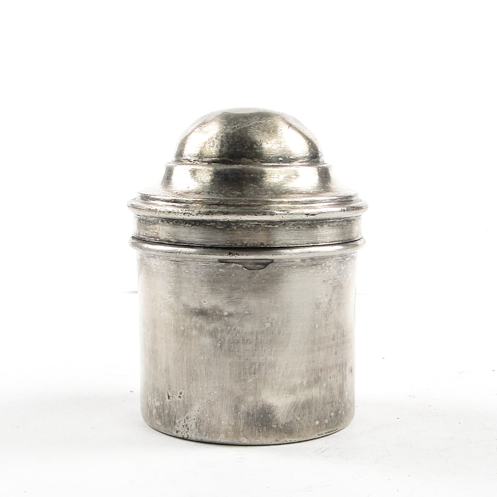Eclectic pill box, silver-plated brass, Bronowski, Poland, 19th c. - 105656