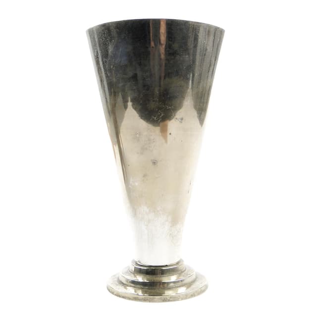 Art Deco napkin holder, silver-plated alpacca, Sweden, 1950s. - DIMENSION