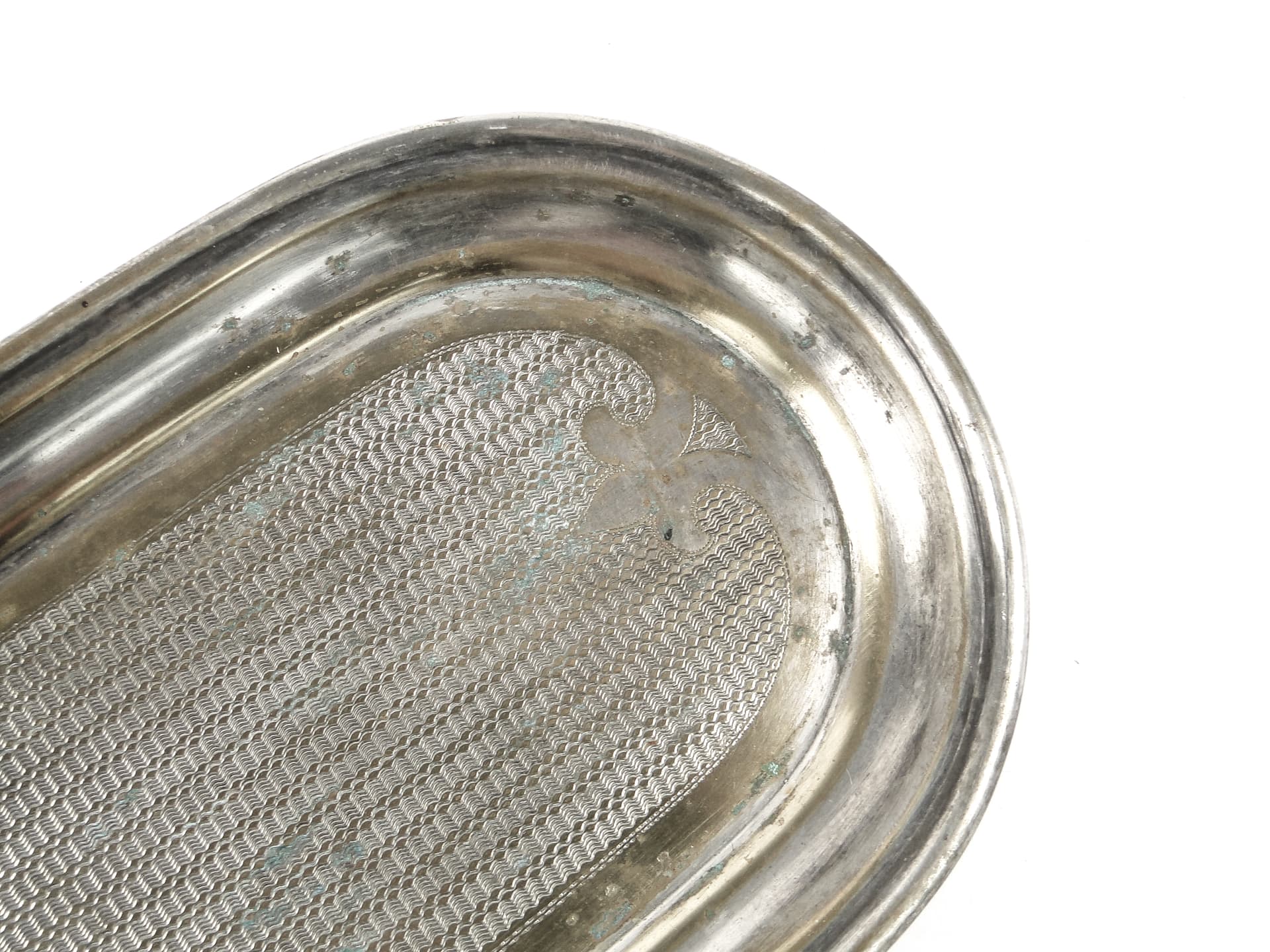 Eclectic glass tray, silver-plated brass, WMF, Germany, 19th c. - 105743