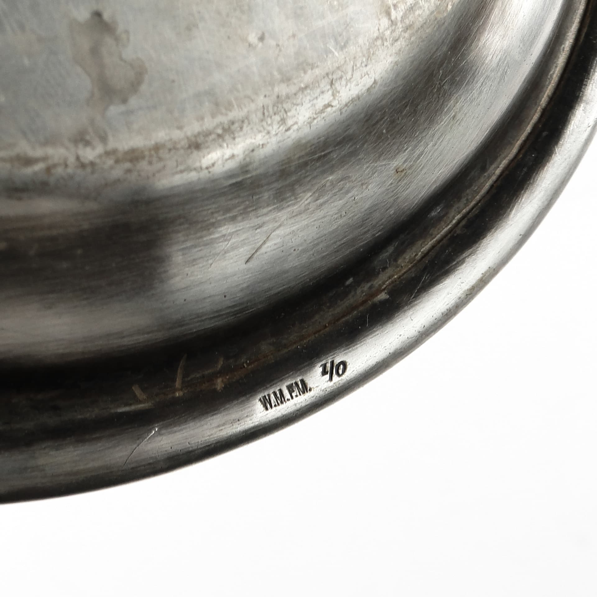 Eclectic glass tray, silver-plated brass, WMF, Germany, 19th c. - 105747